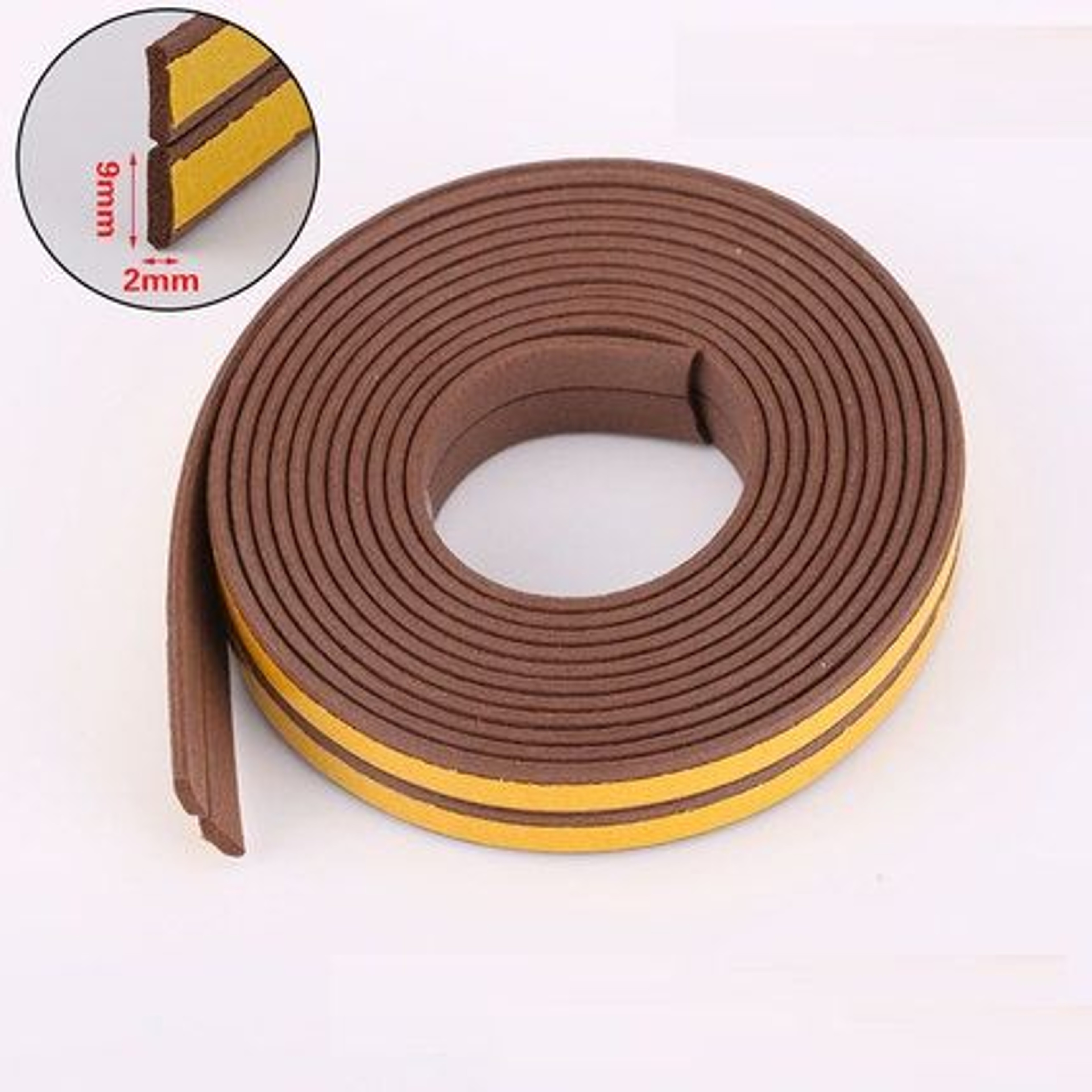 Title DIPE SelfAdhesive Door  Window Sealing Strip AntiCollision Rubber Foam Sound Insulation fo