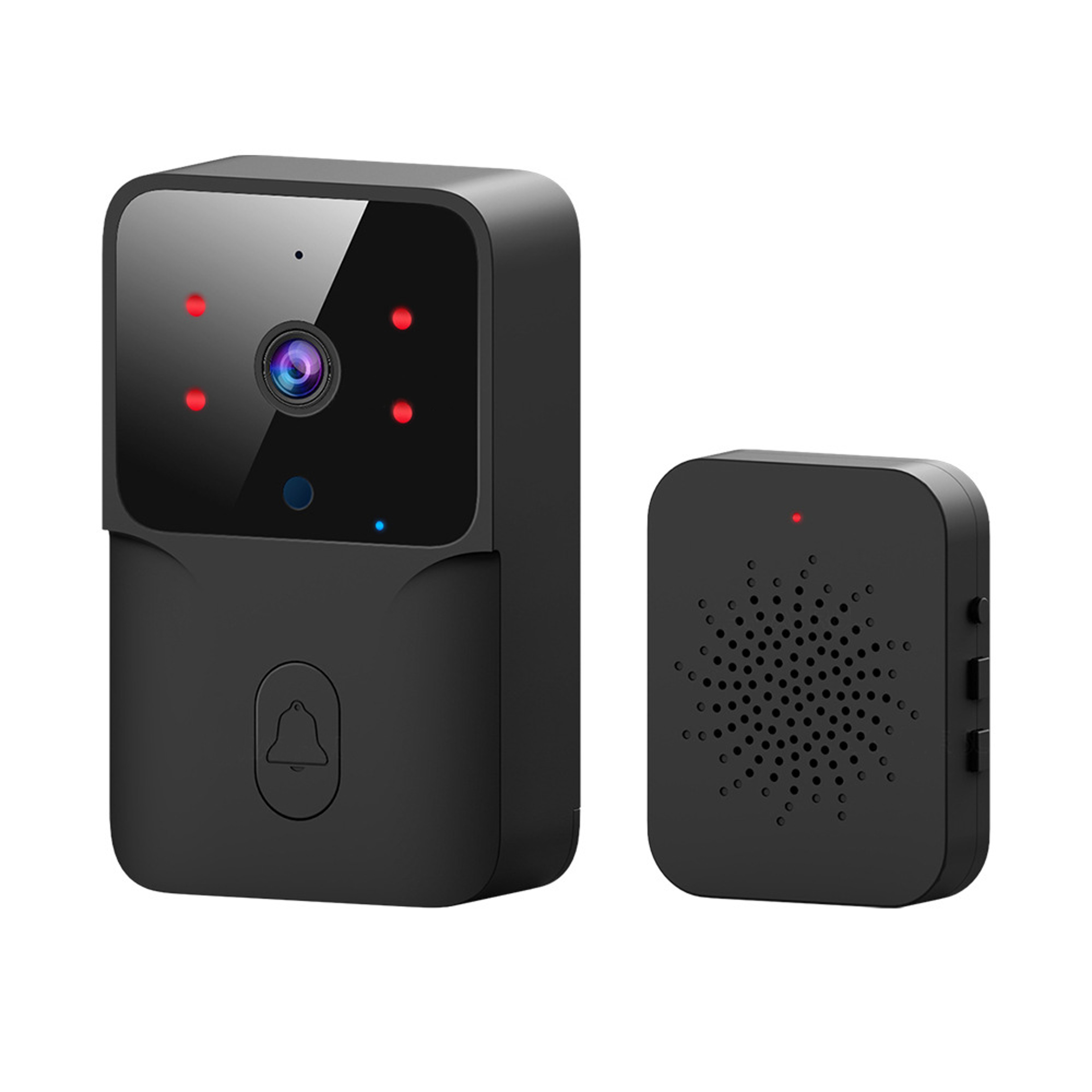 Smart WiFi Video Doorbell Wireless HD Camera With IR Night Vision  Alarm Security Home Intercom Sys 8