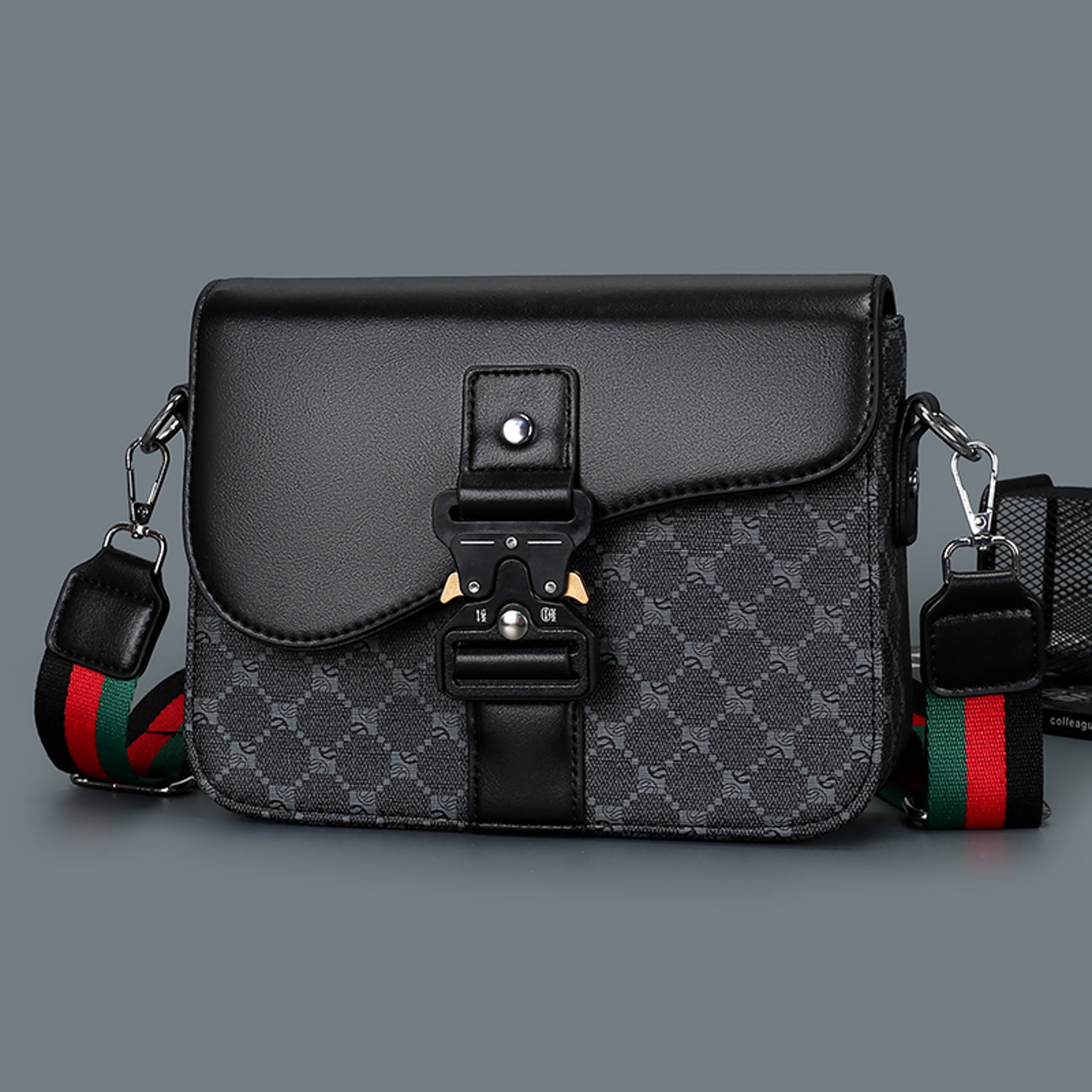 Mens Waterproof Jacquard Crossbody Bag For Business And Daily Commute 2