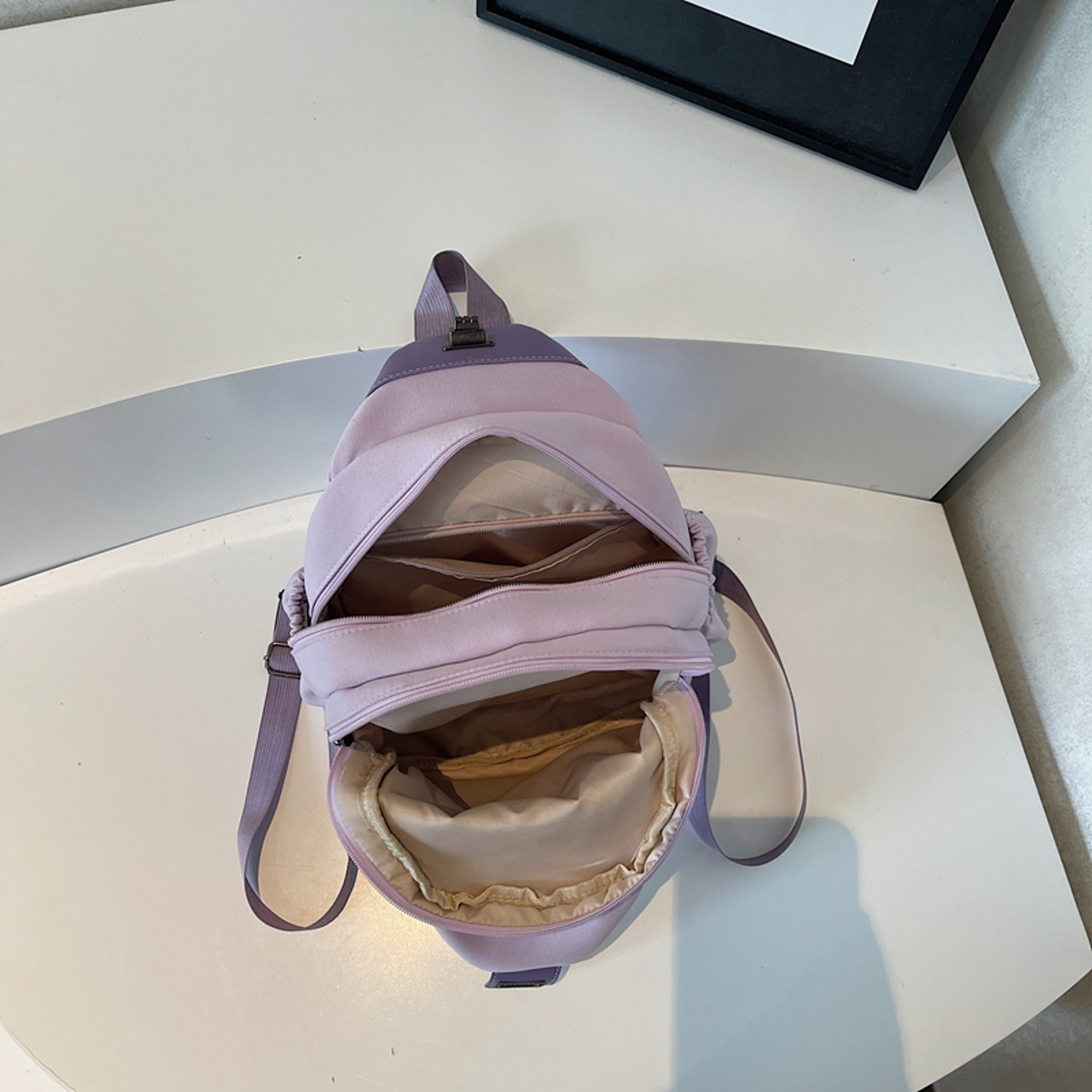 Anti Theft Sling Bag For Women Large Capacity Nylon Chest Crossbody 3