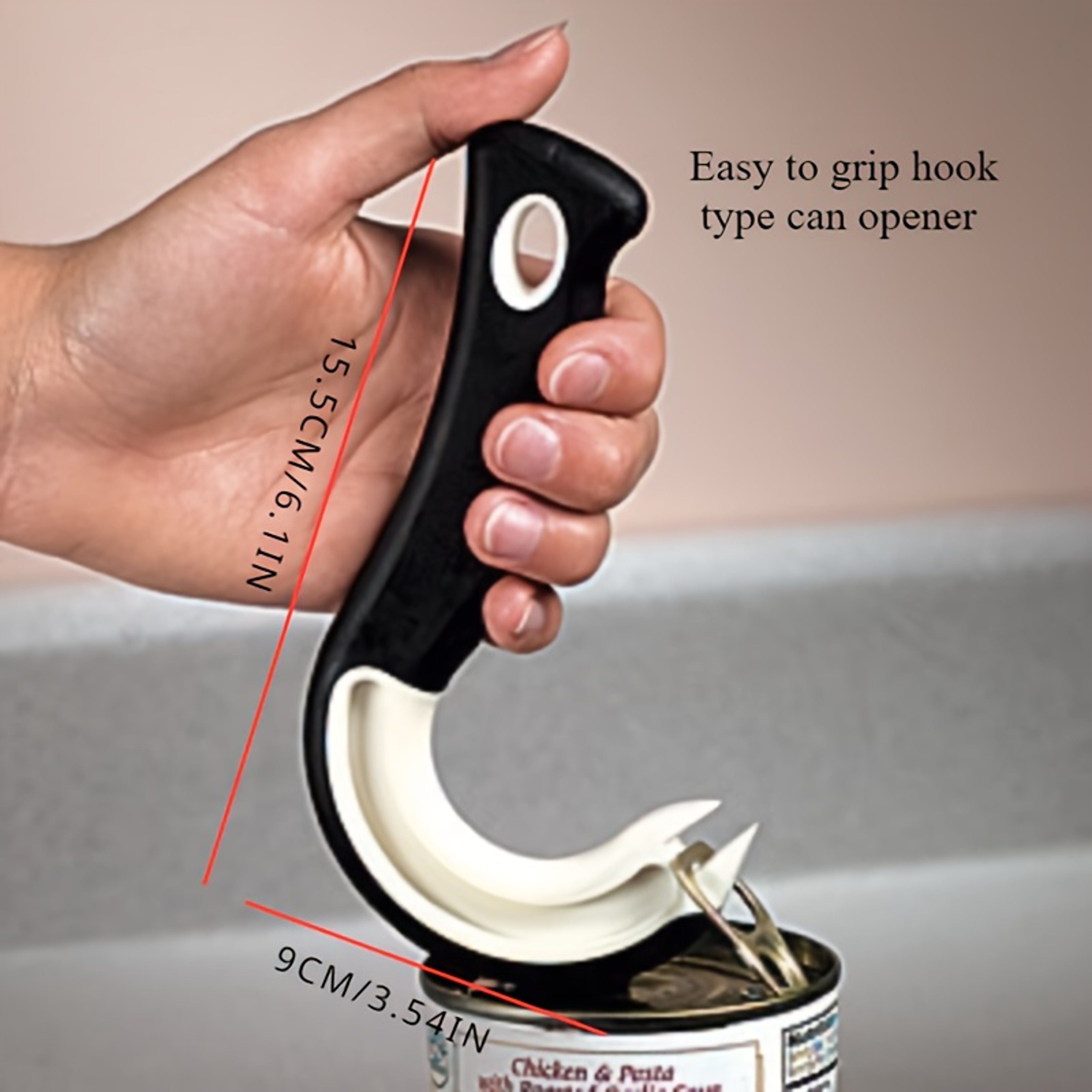 Easy Grip Ring Pull Can Opener for Seniors and Weak Hands – view 7