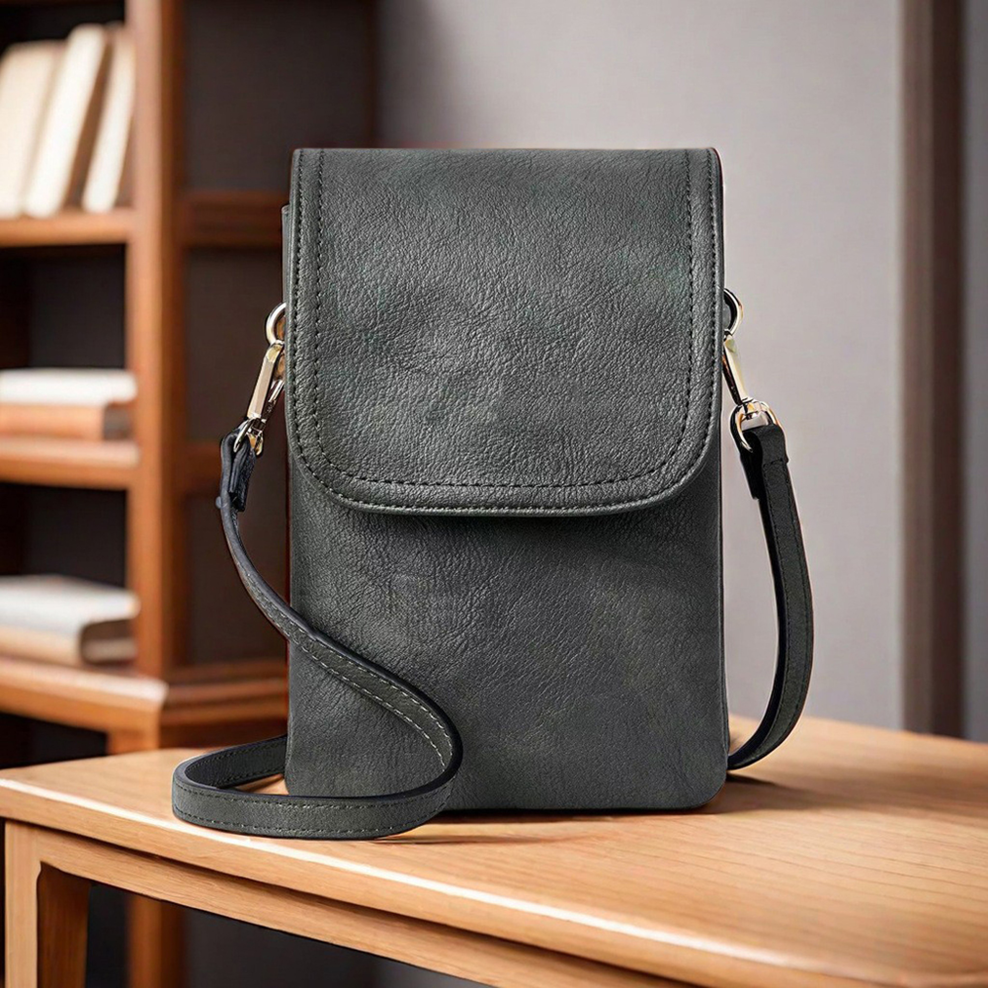 Elegant PU Leather Phone Crossbody Bag For Women Small Crossbody Purse 8