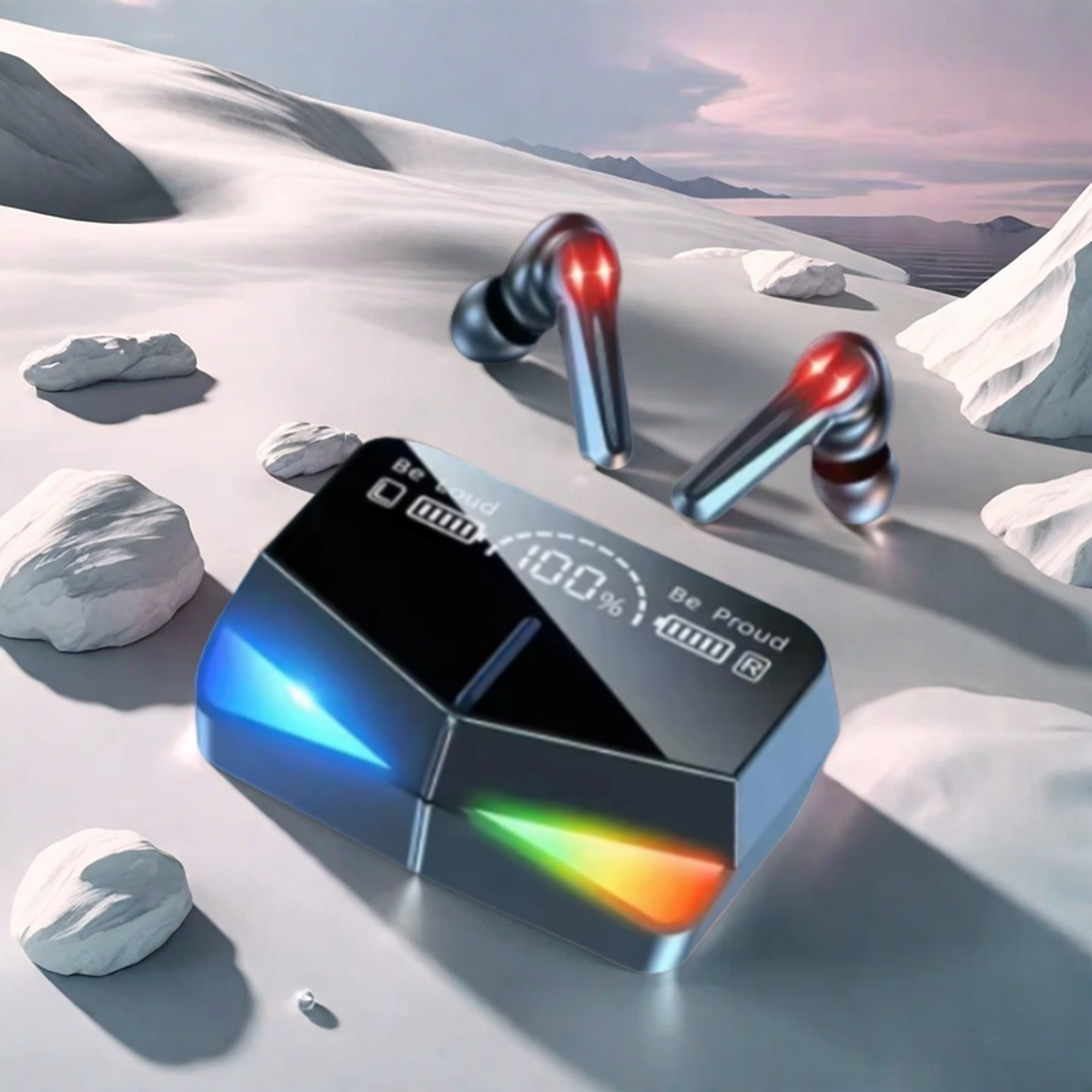 Sport Wireless Bluetooth Earbuds with Mic and Charging Case – view 4