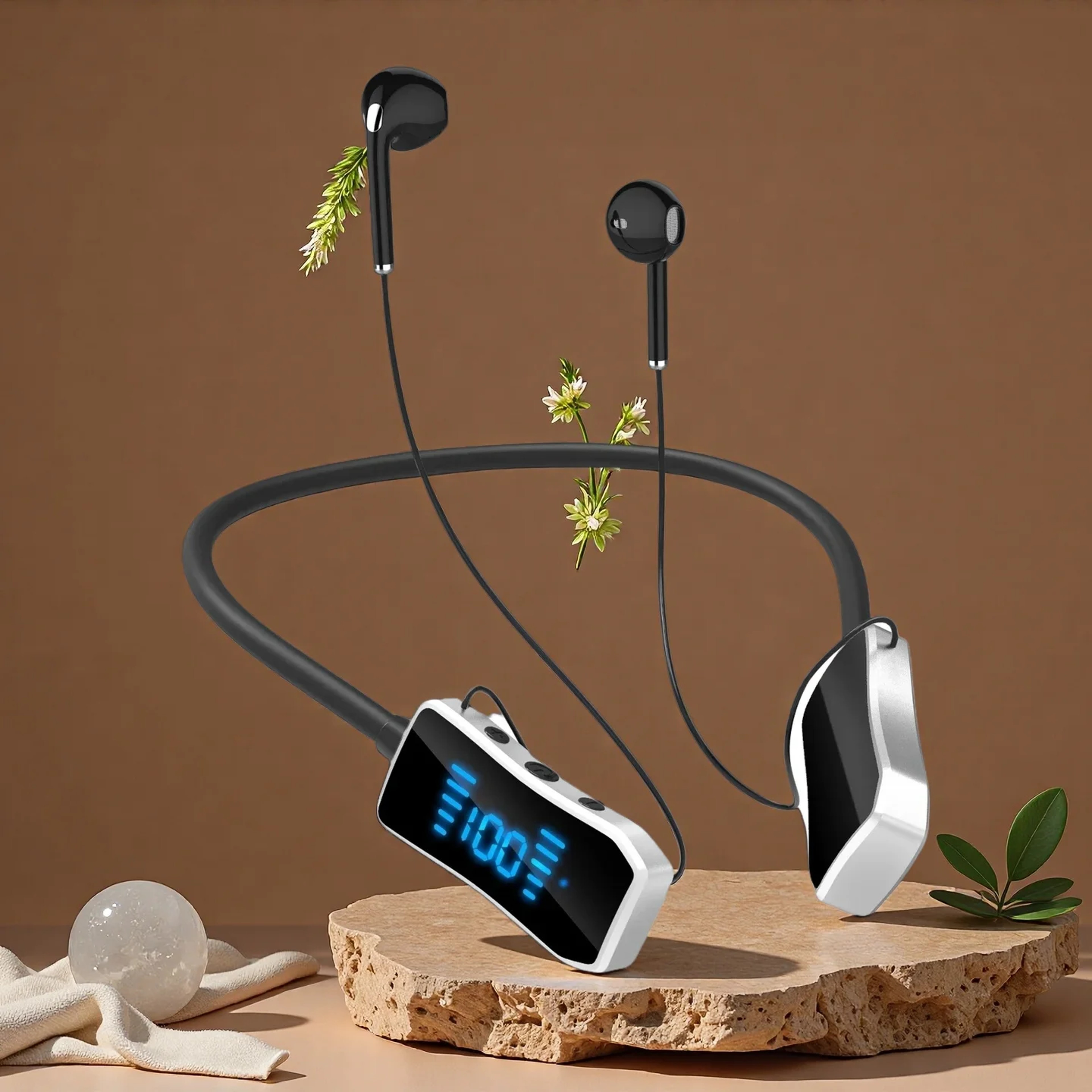 Magnetic Neckband Bluetooth Headphones for Sport Calls – view 5
