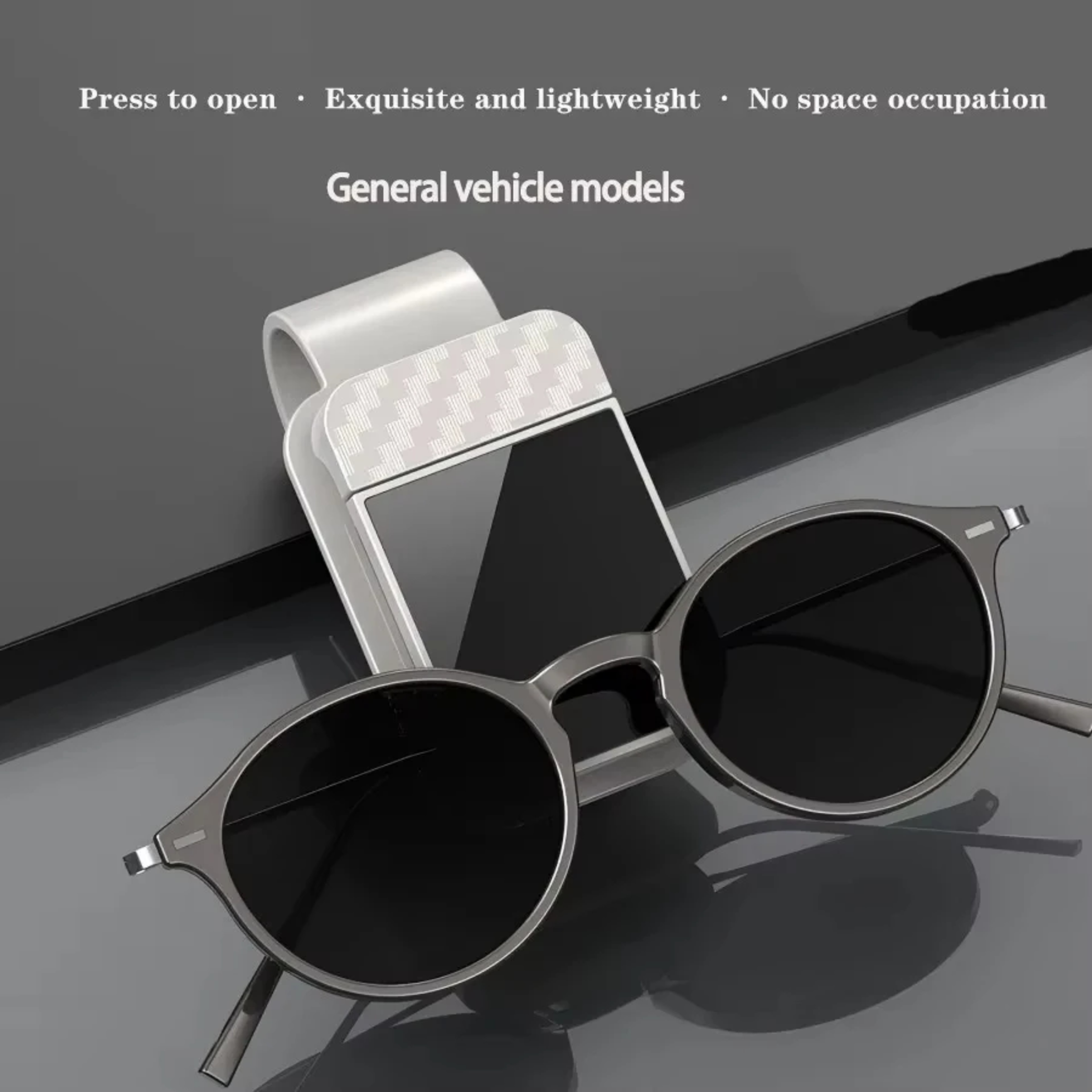 Car Sunglasses Holder Sun Visor Organizer Clip For Glasses Cards And Tickets 4