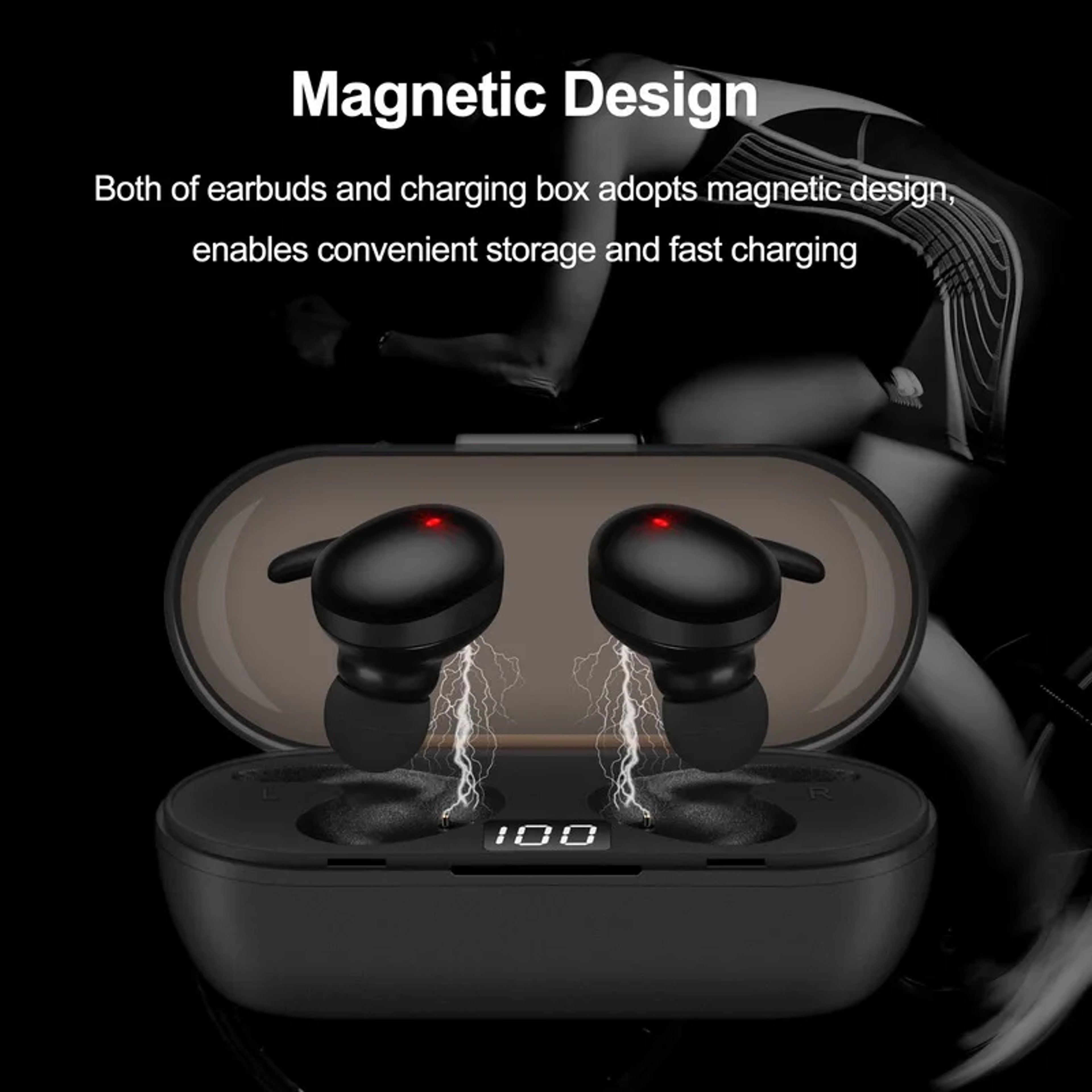 TWS Wireless Earbuds Noise Cancelling Bluetooth Waterproof In Ear Headphones – view 5