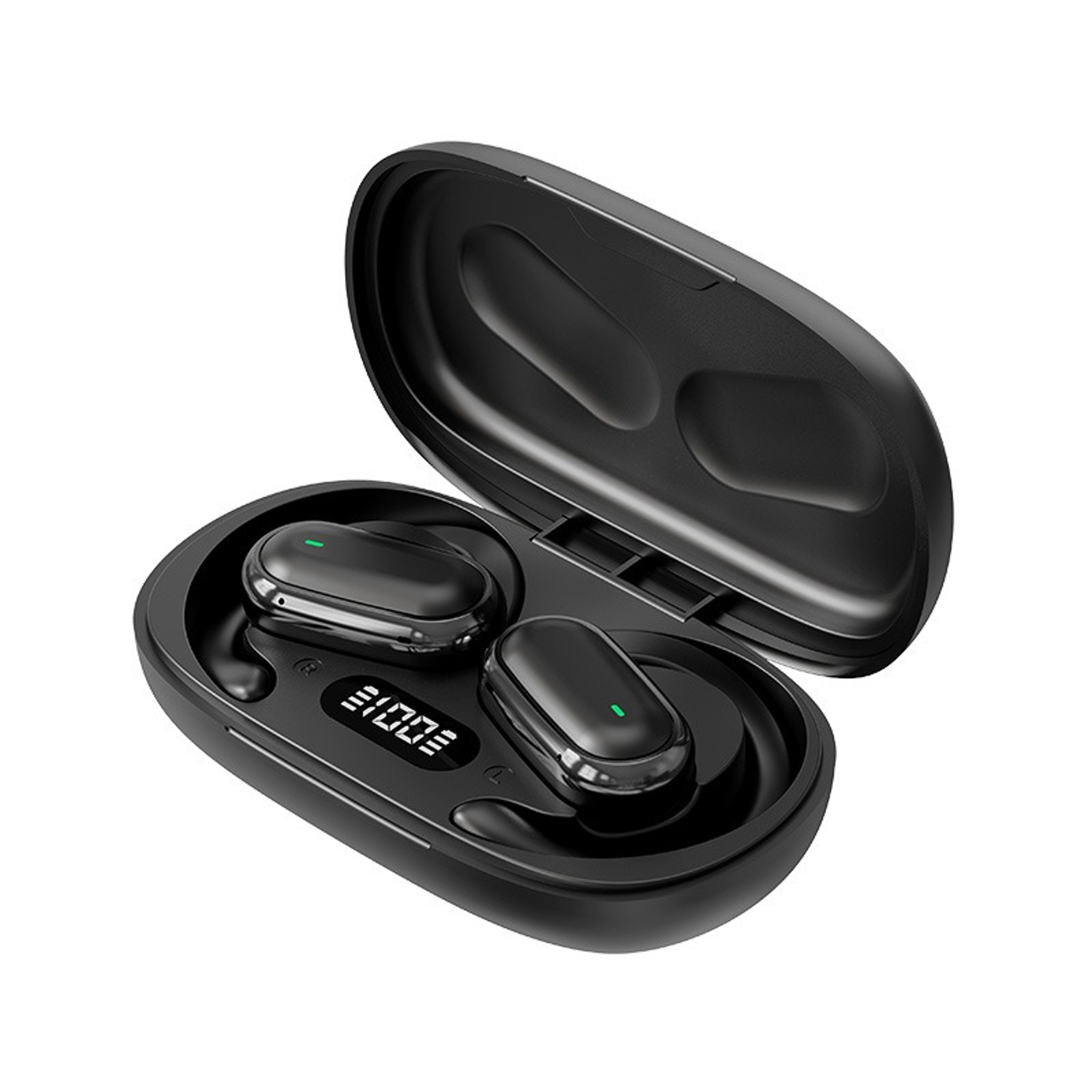 Wireless Bluetooth Ear Hook Earbuds With Power Display  HD Sound 6