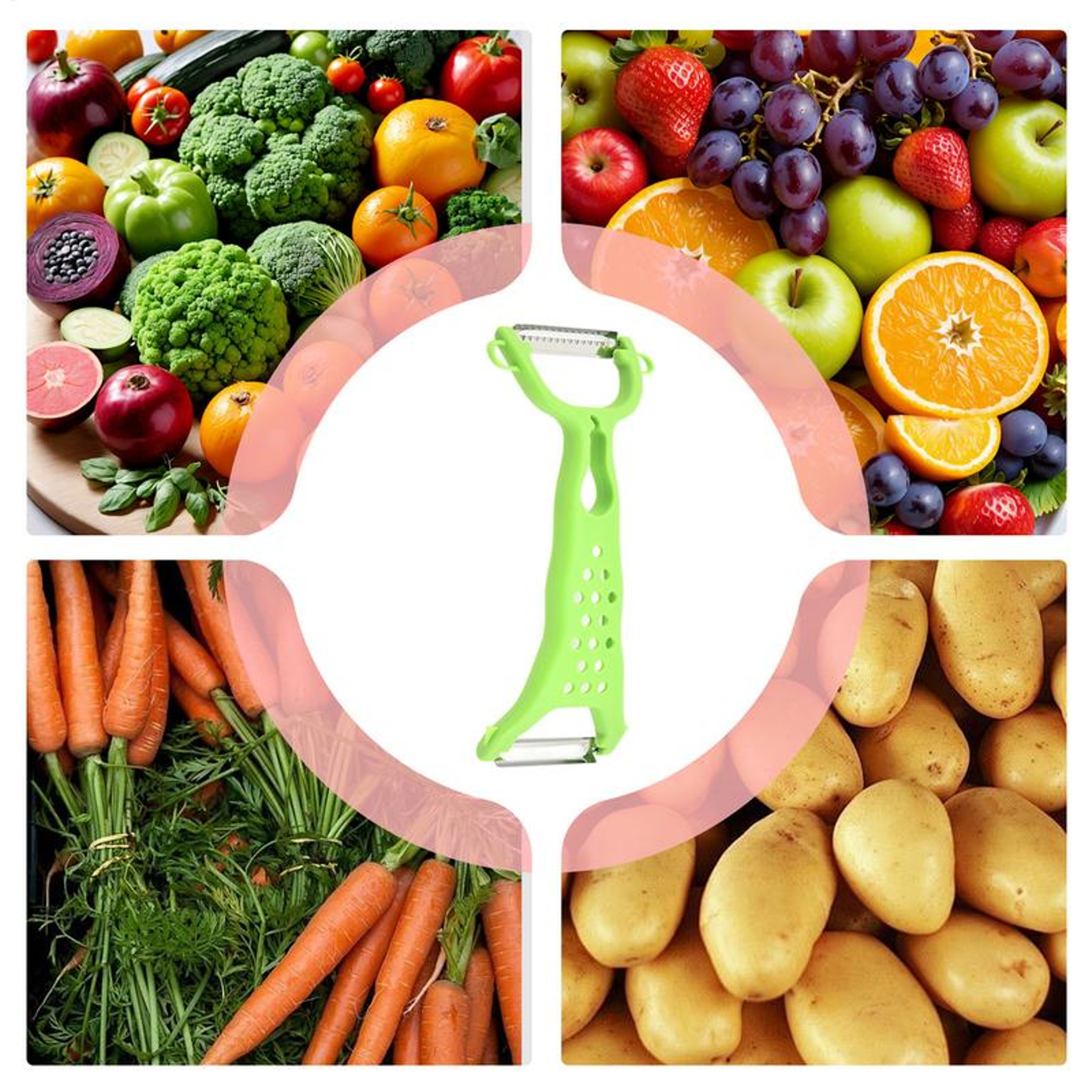 Multi Function Stainless Steel Vegetable  Potato Peeler Grater Kitchen Tool 4