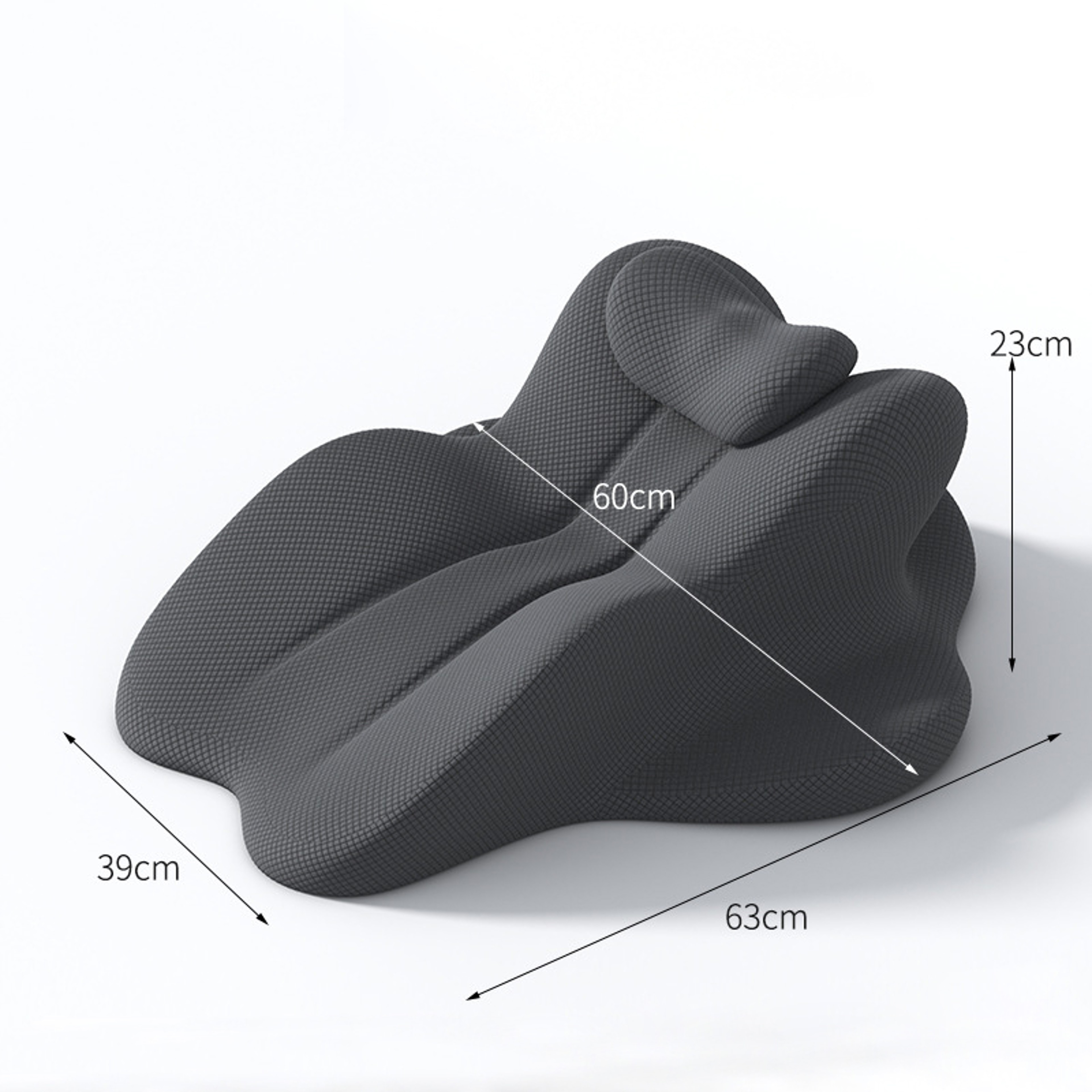 Ergonomic Memory Foam Wedge Pillow for Bed Back & Neck Support Bed Wedge Reading Pillow – view 5