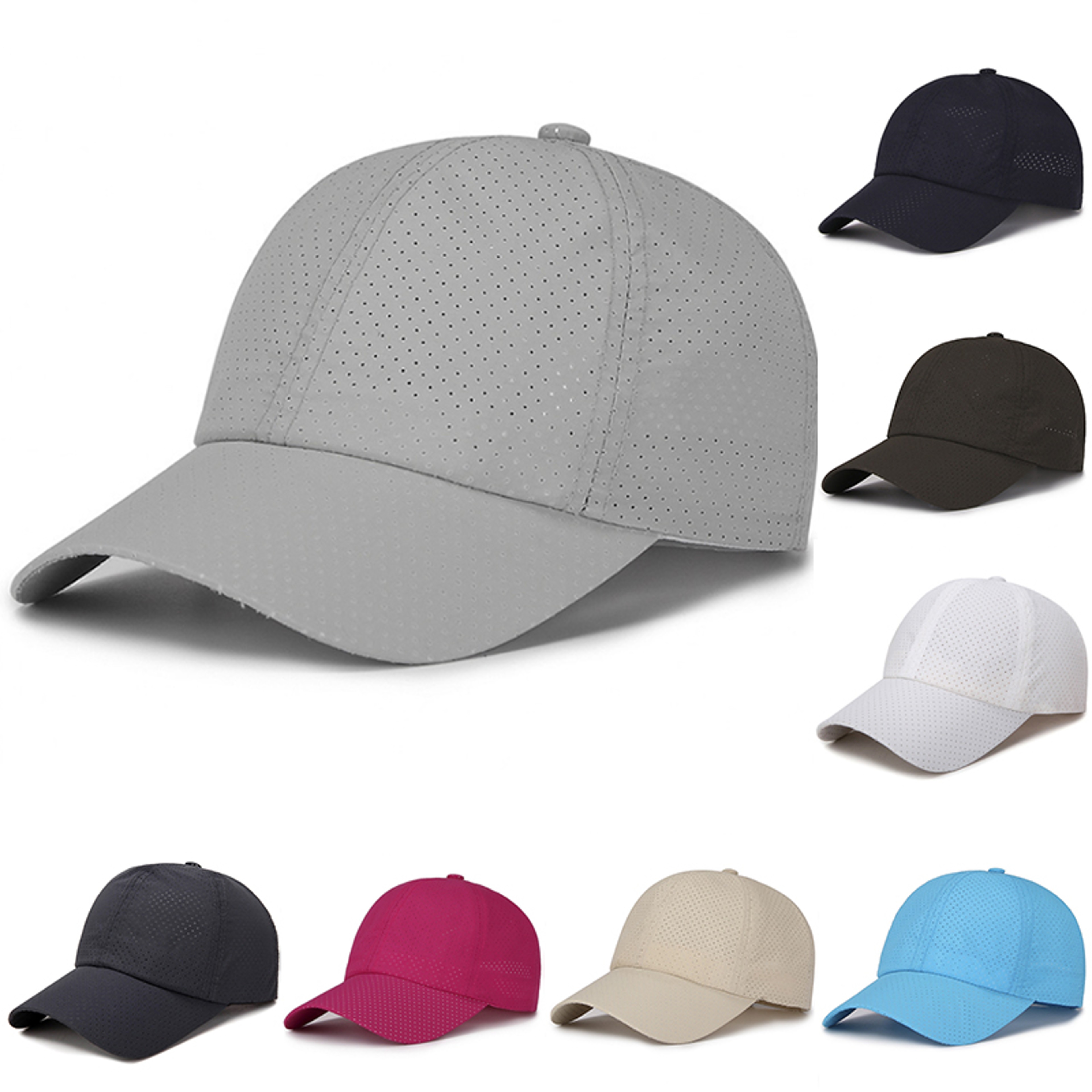 Summer Unisex Breathable Quick Dry Mesh Baseball Cap Adjustable Outdoor Sun Hat 2