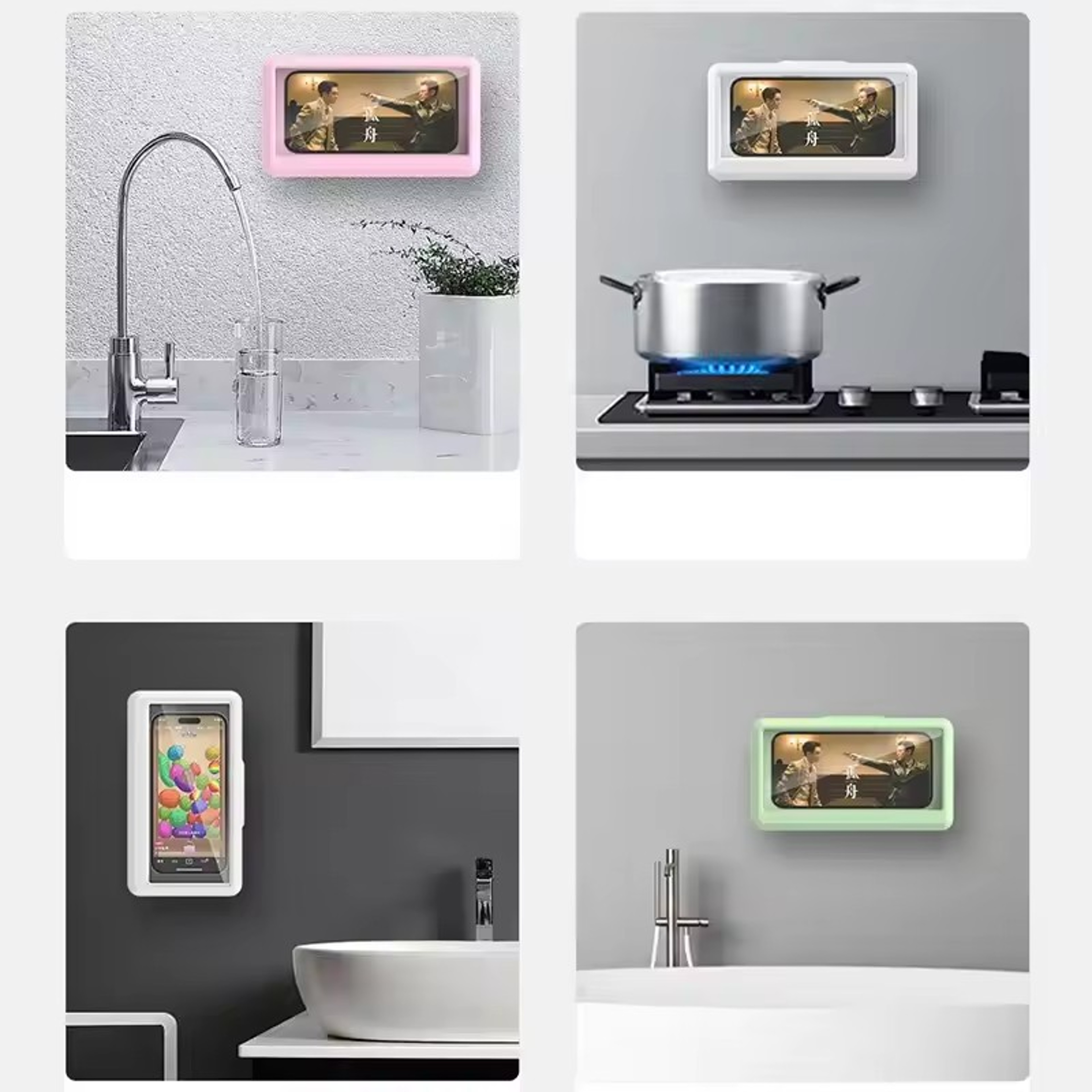 UltraShield Waterproof Shower Phone Holder Suction Cup Mount Touch Screen Ready 4