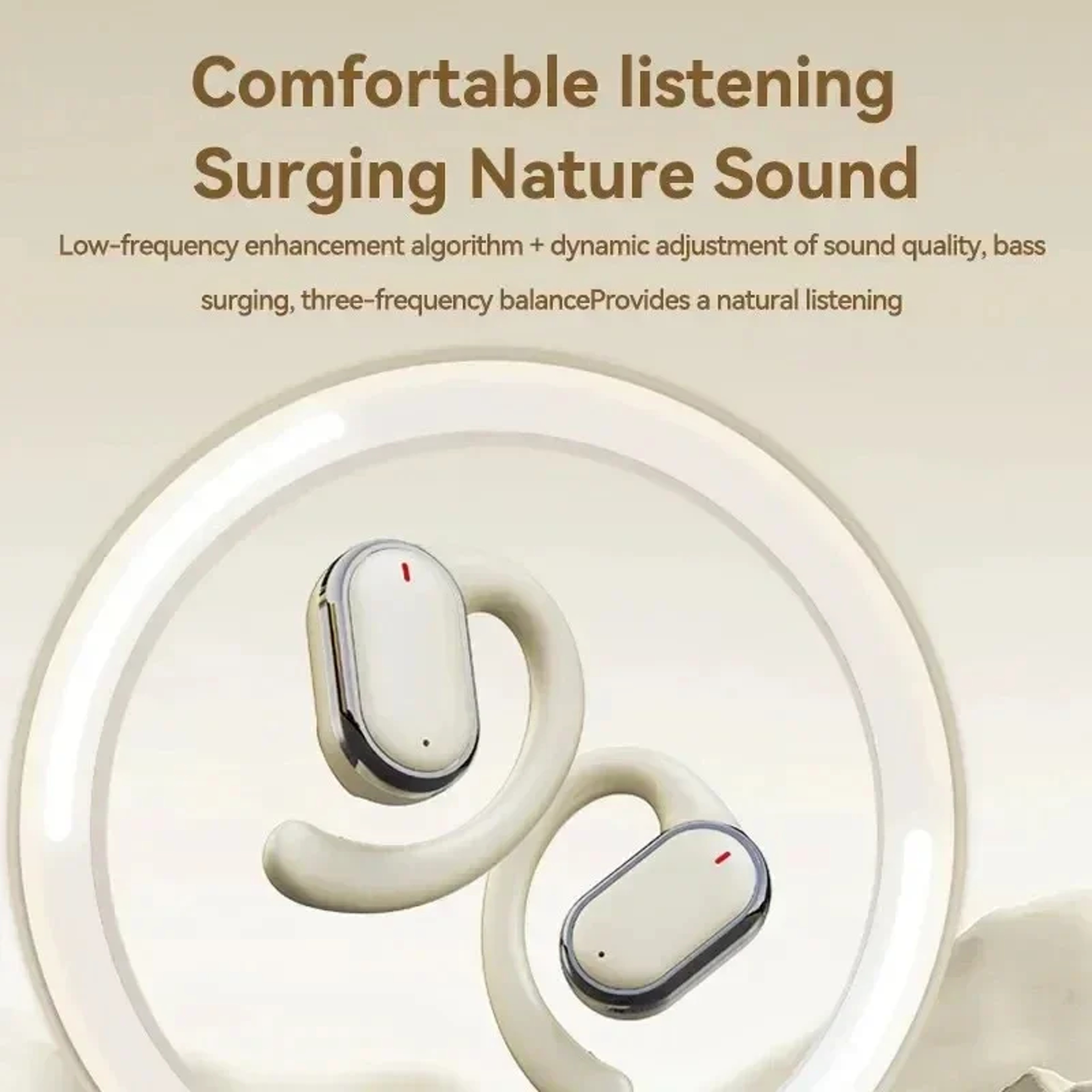Secure Fit Wireless Ear Hanging Headset for Running and Work – view 3