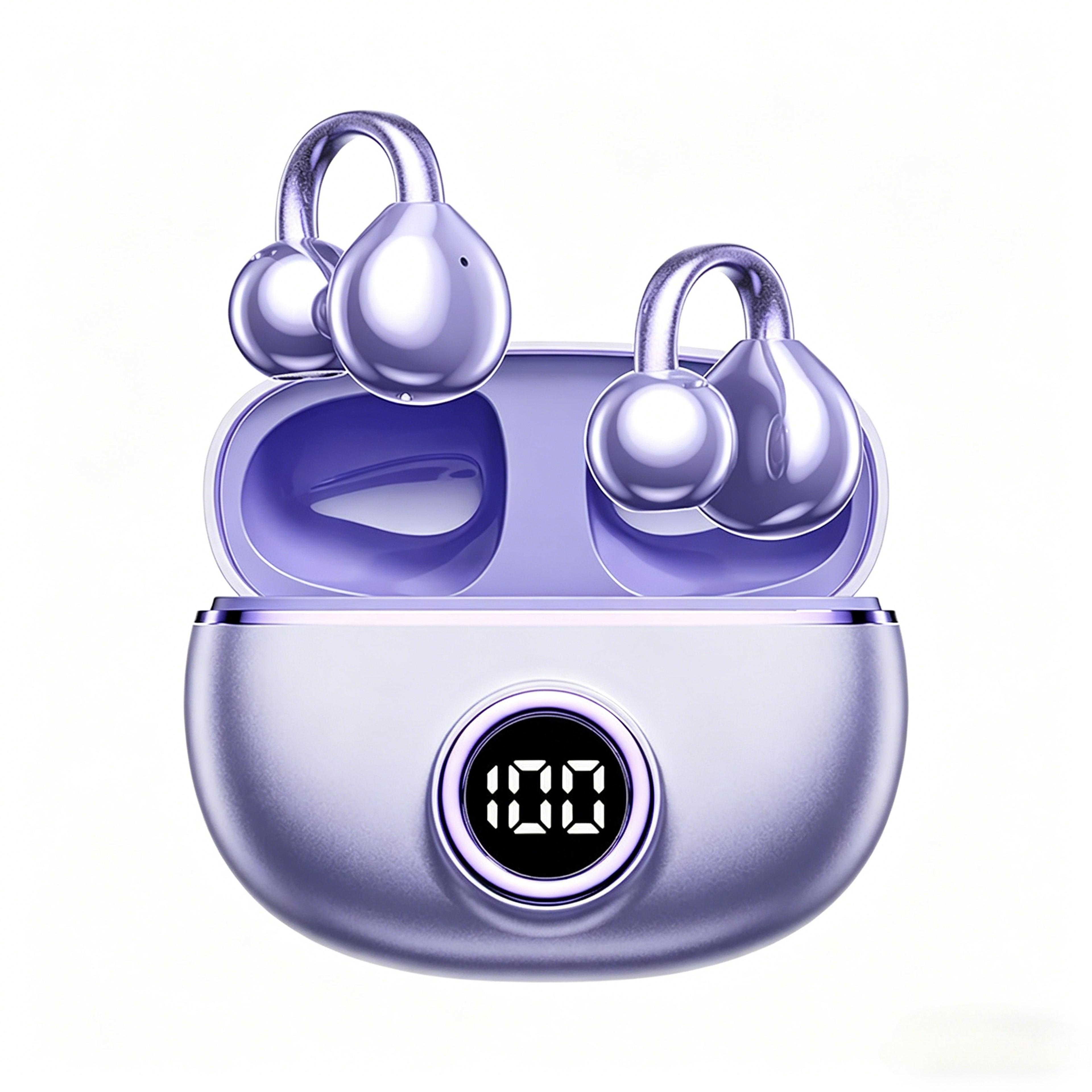 Clip On Open Ear Bluetooth Headphones for Small Ears with Playtime – view 9