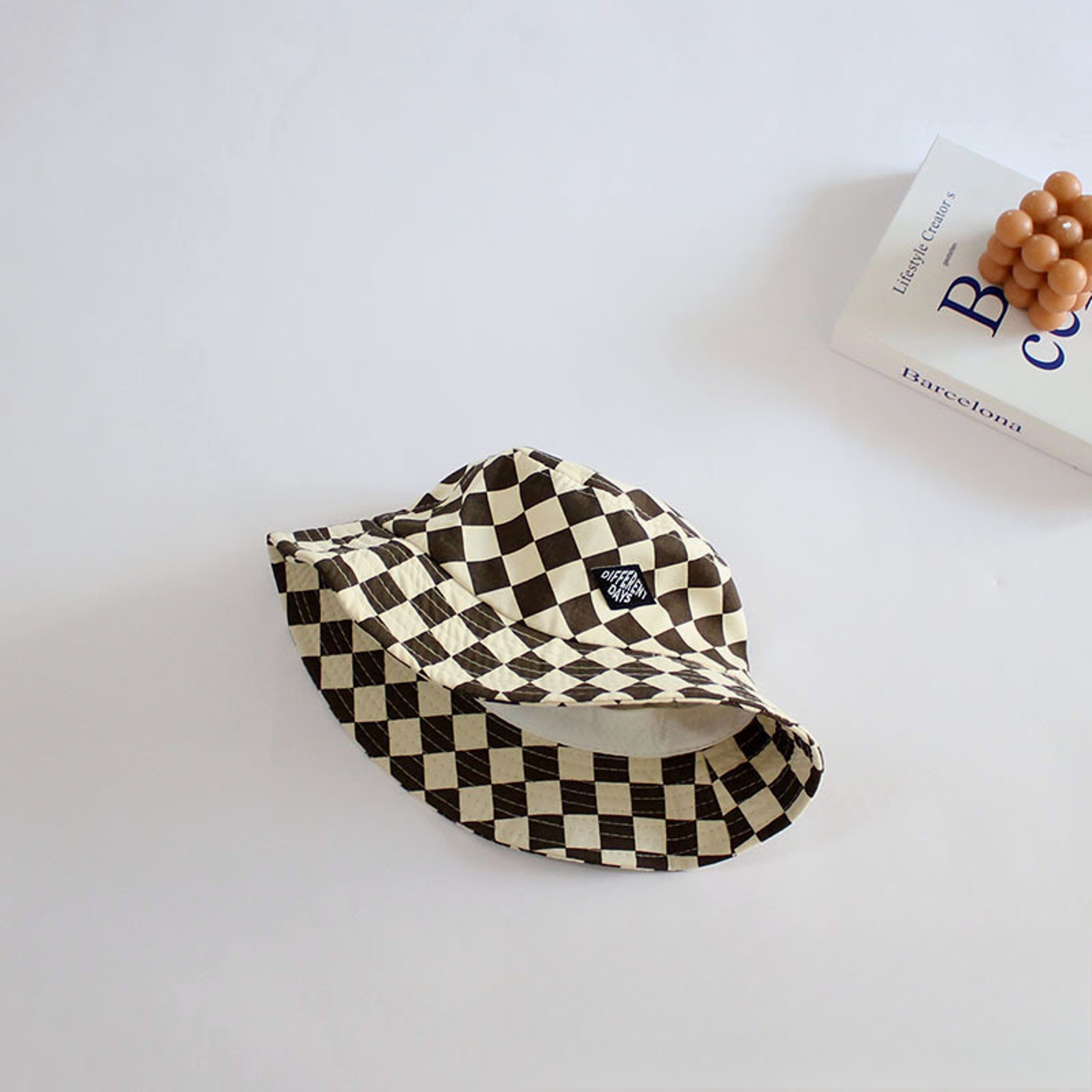 Kids Bucket Hat Checkerboard Plaid Toddler Sun Hat For Boys And Girls 4