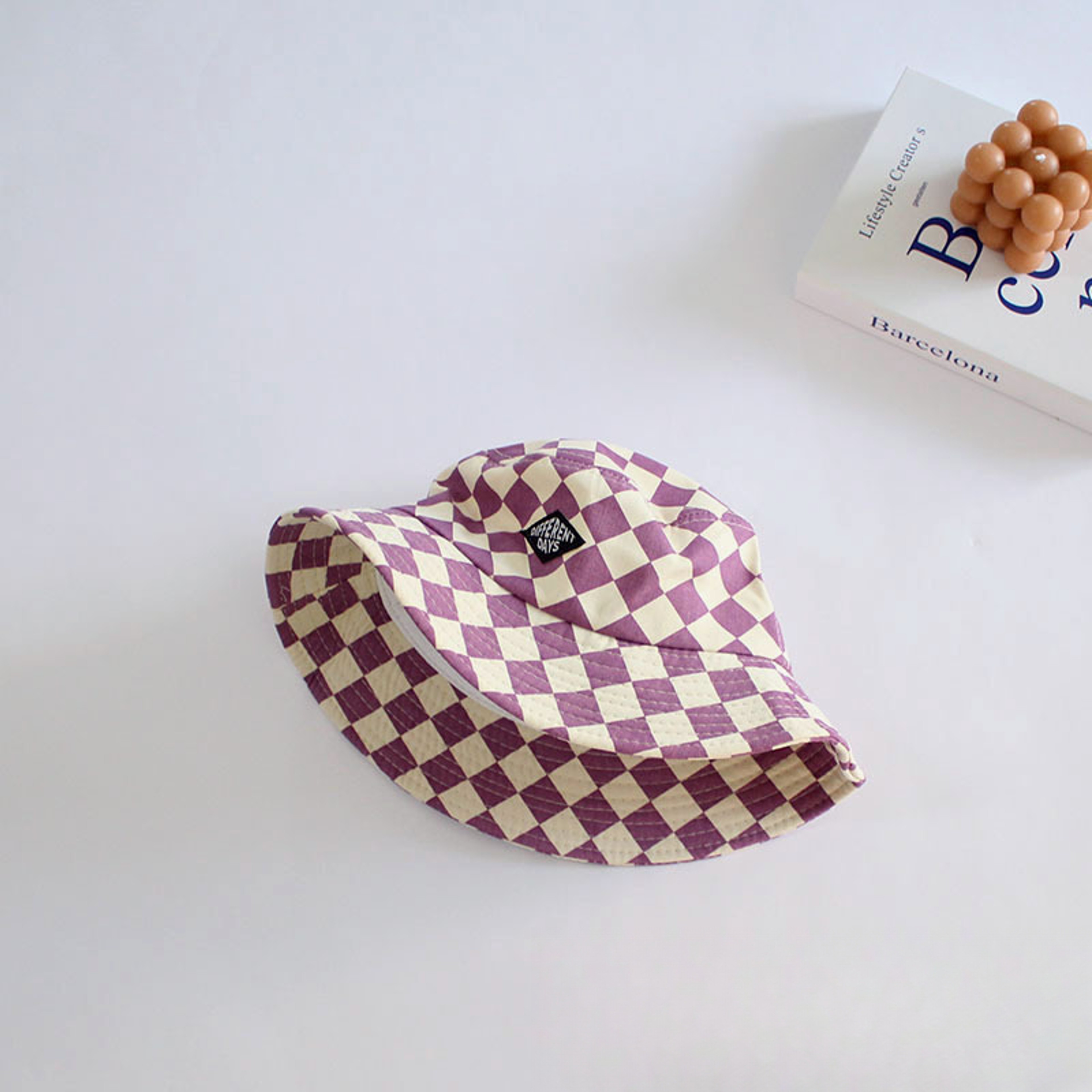 Kids Bucket Hat Checkerboard Plaid Toddler Sun Hat For Boys And Girls 5