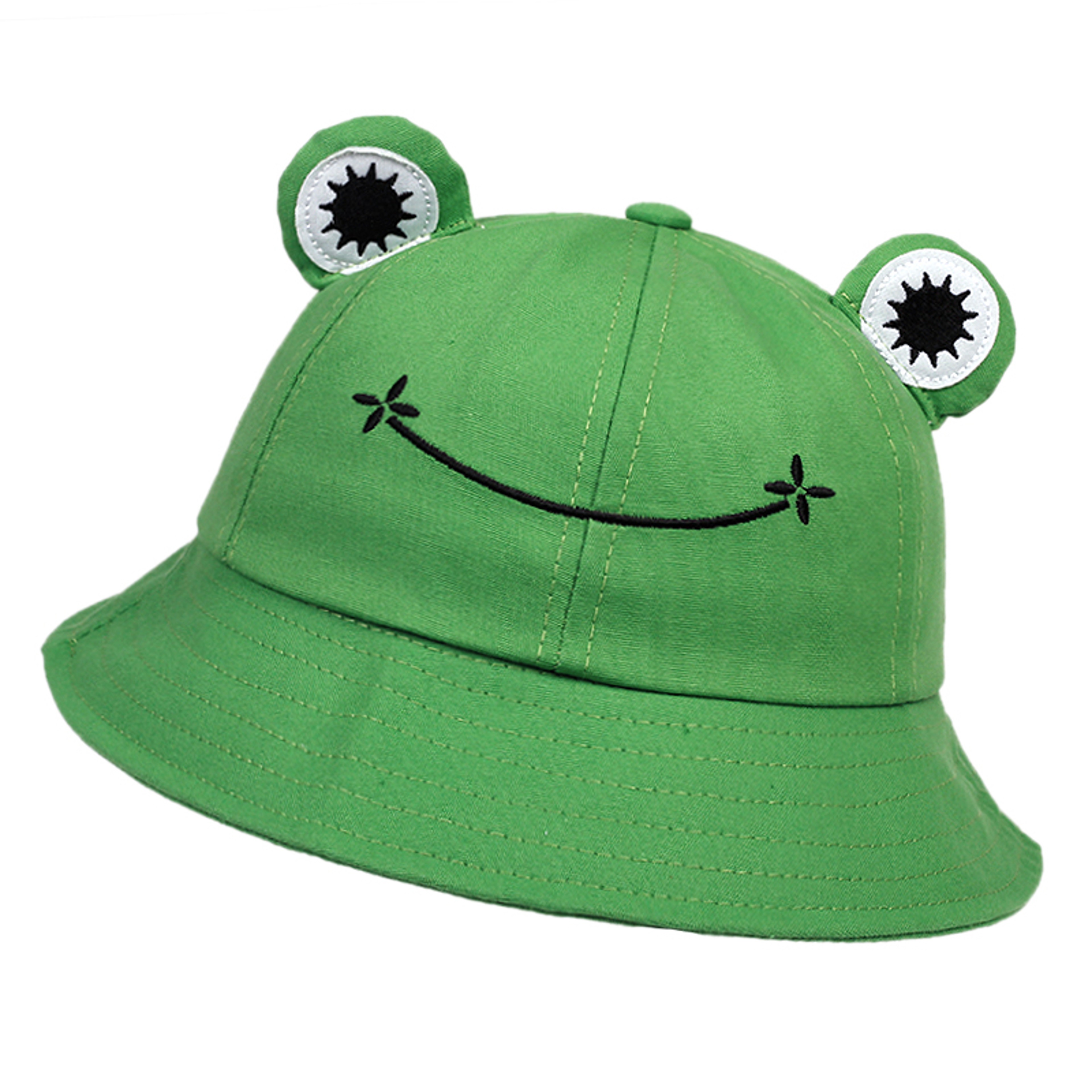 Cute Frog Bucket Hats Women Bucket Hat Women Summer Outdoor Sun Fishing Cap Cotton Wild Panama Hats 2