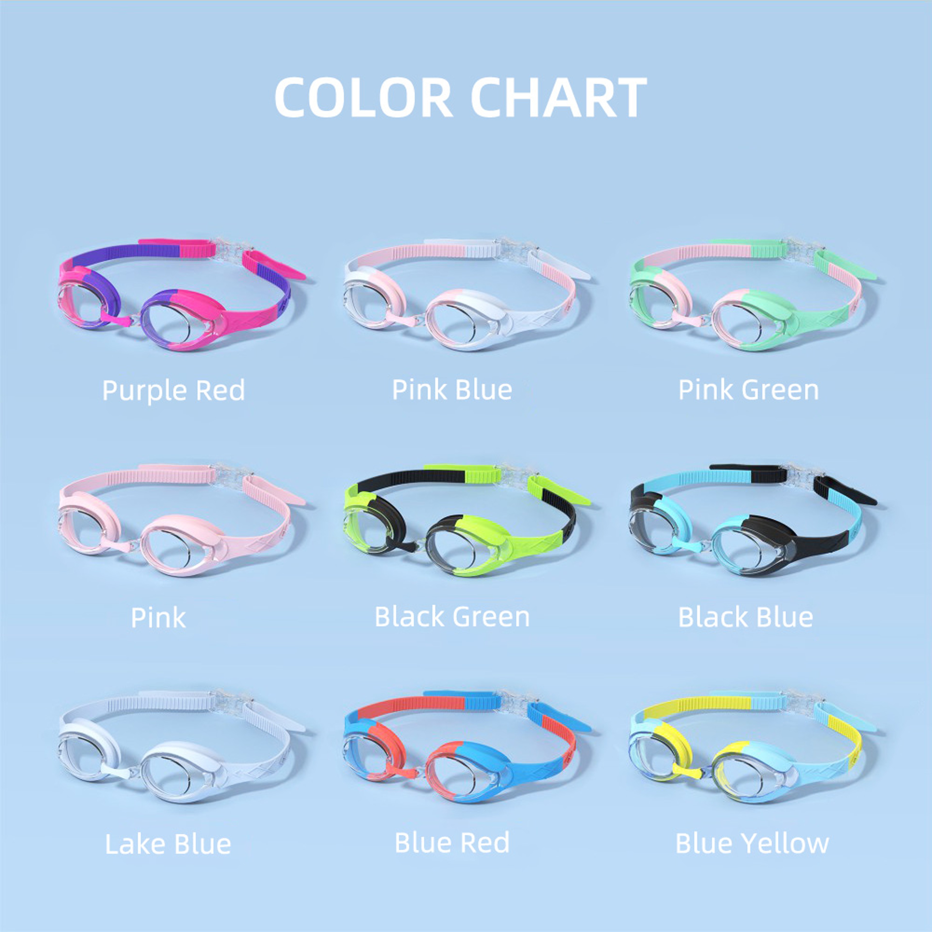 Kids Swimming Goggles Anti Fog Leak Proof Swim Eyewear – view 6