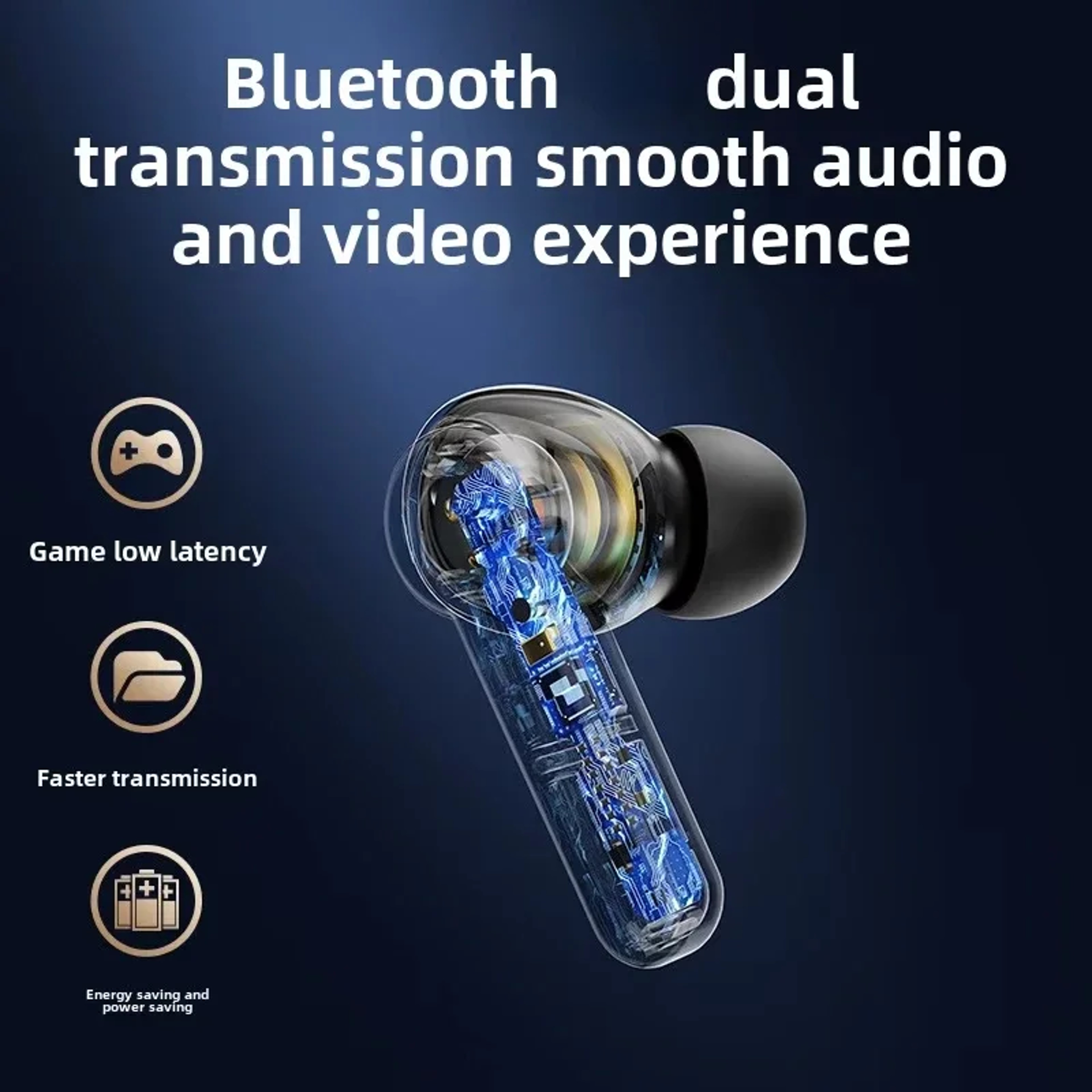 Bluetooth Wireless Earbuds Bass Sound and Touch Control – view 5