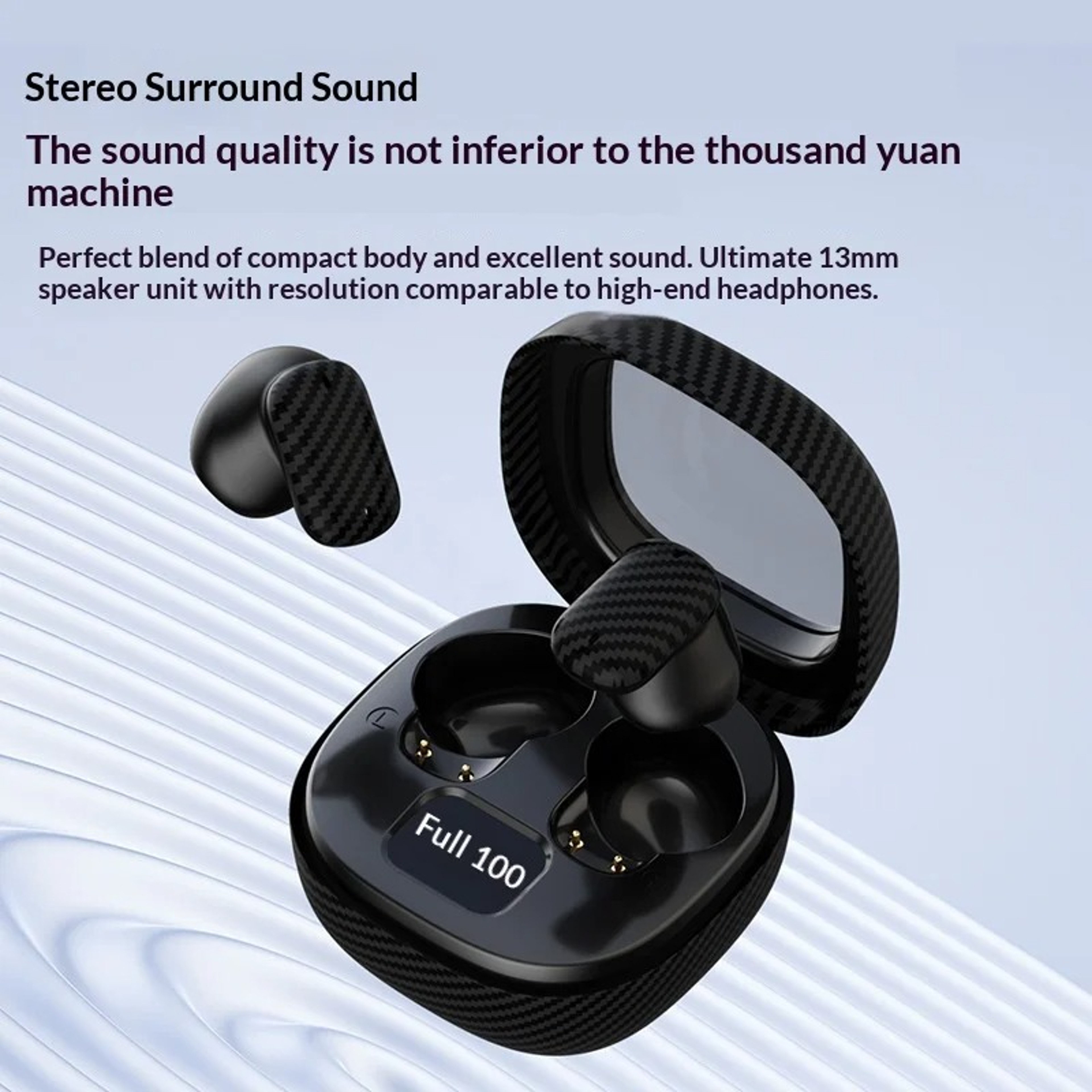 Mini Invisible Sleep Bluetooth Earbuds with Charging Case – view 4