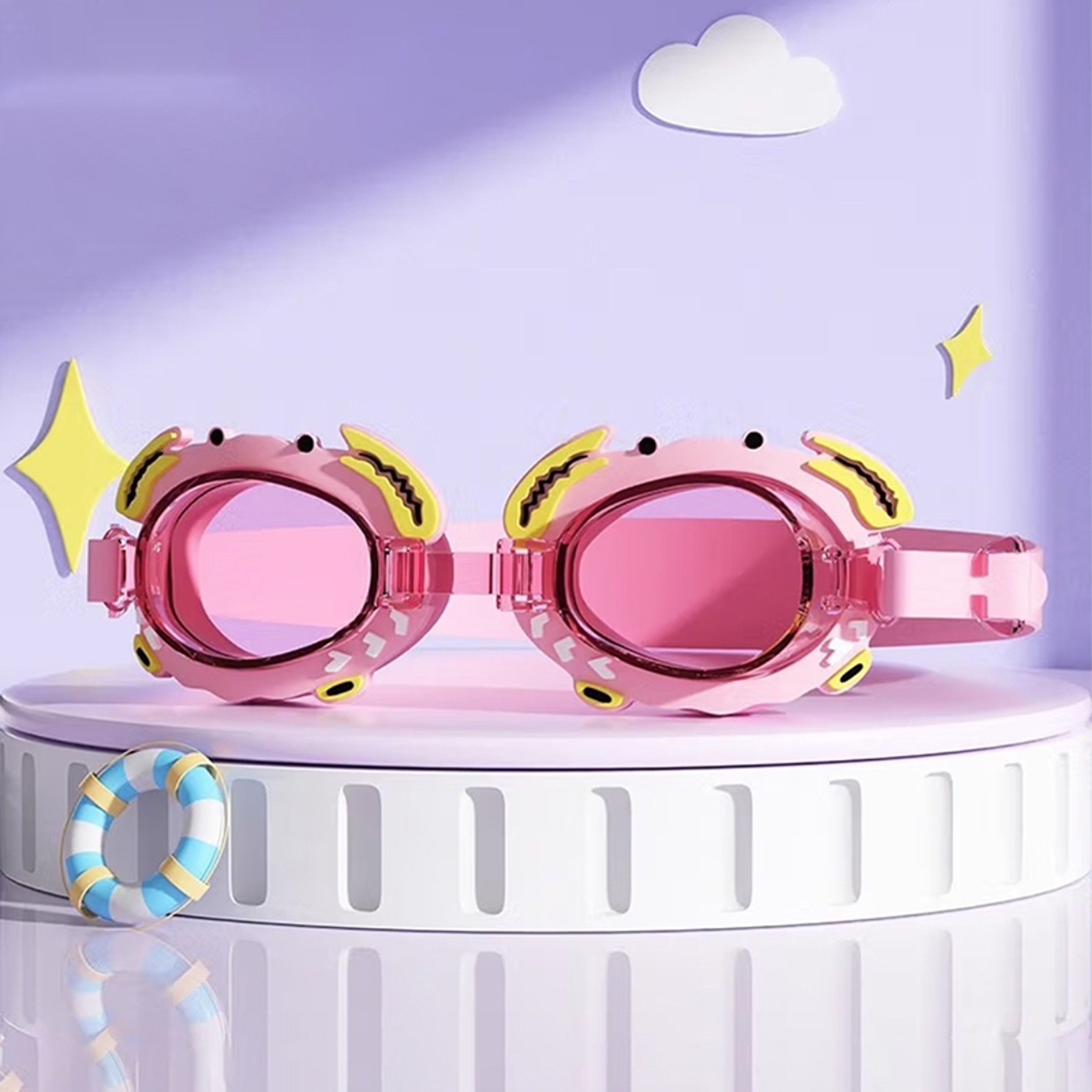 Kids Anti Fog UV Protection Swimming Goggles Adjustable Silicone Swim Glasses – view 5