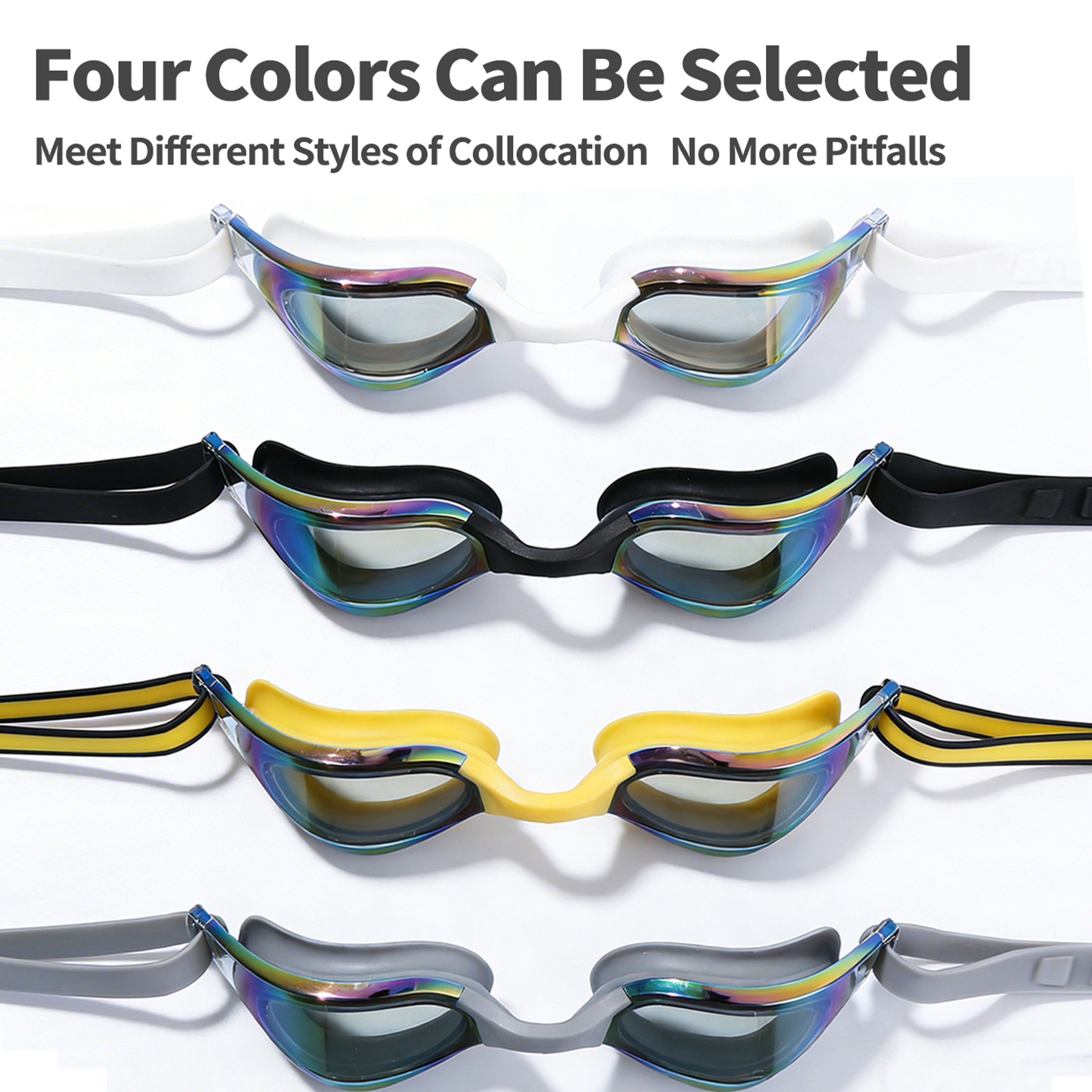 Anti Fog Swimming Goggles with Leak Proof Silicone Seal for Adults – view 5