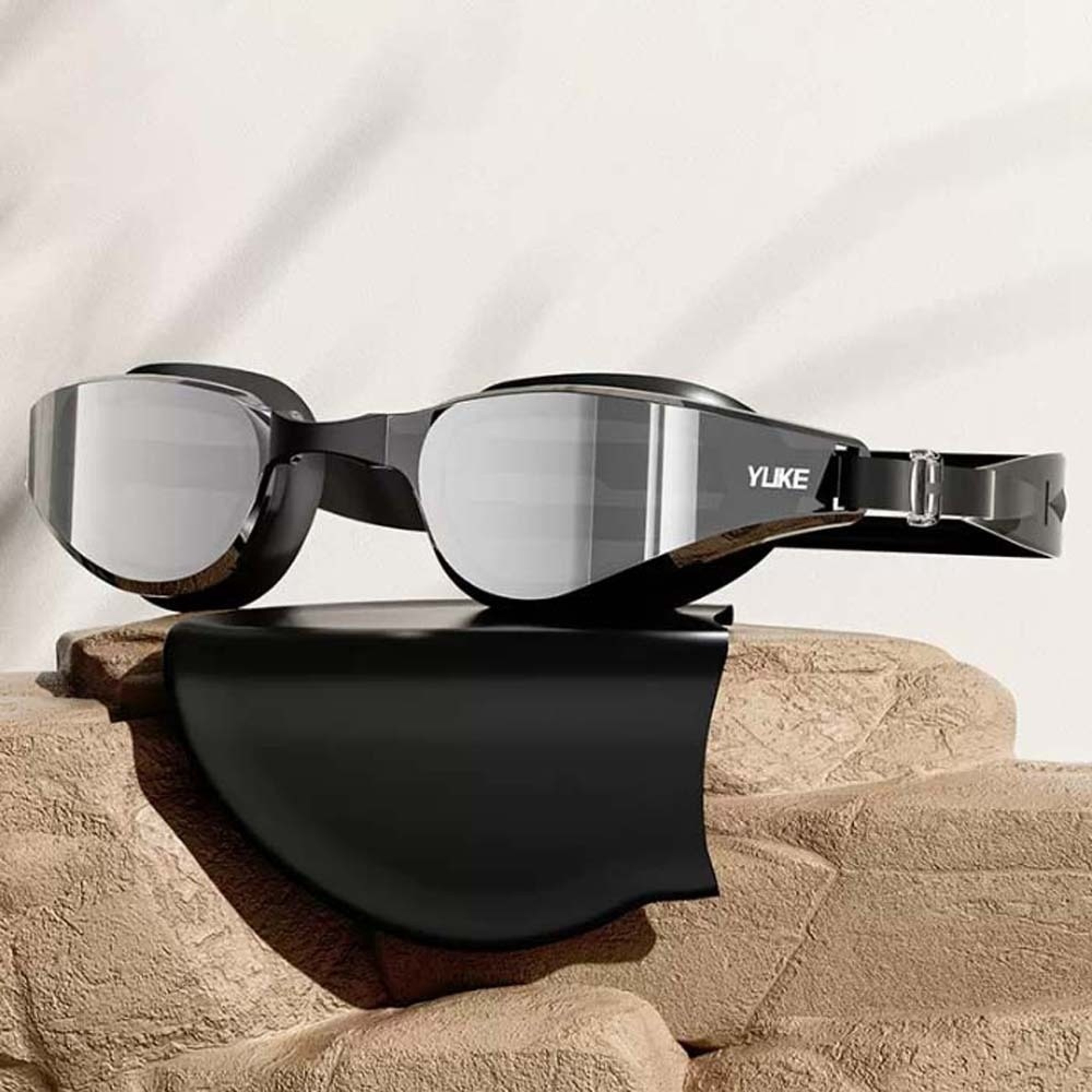 Fit Waterproof Swimming Goggles With Anti Fog UV Protection Nosepiece 2