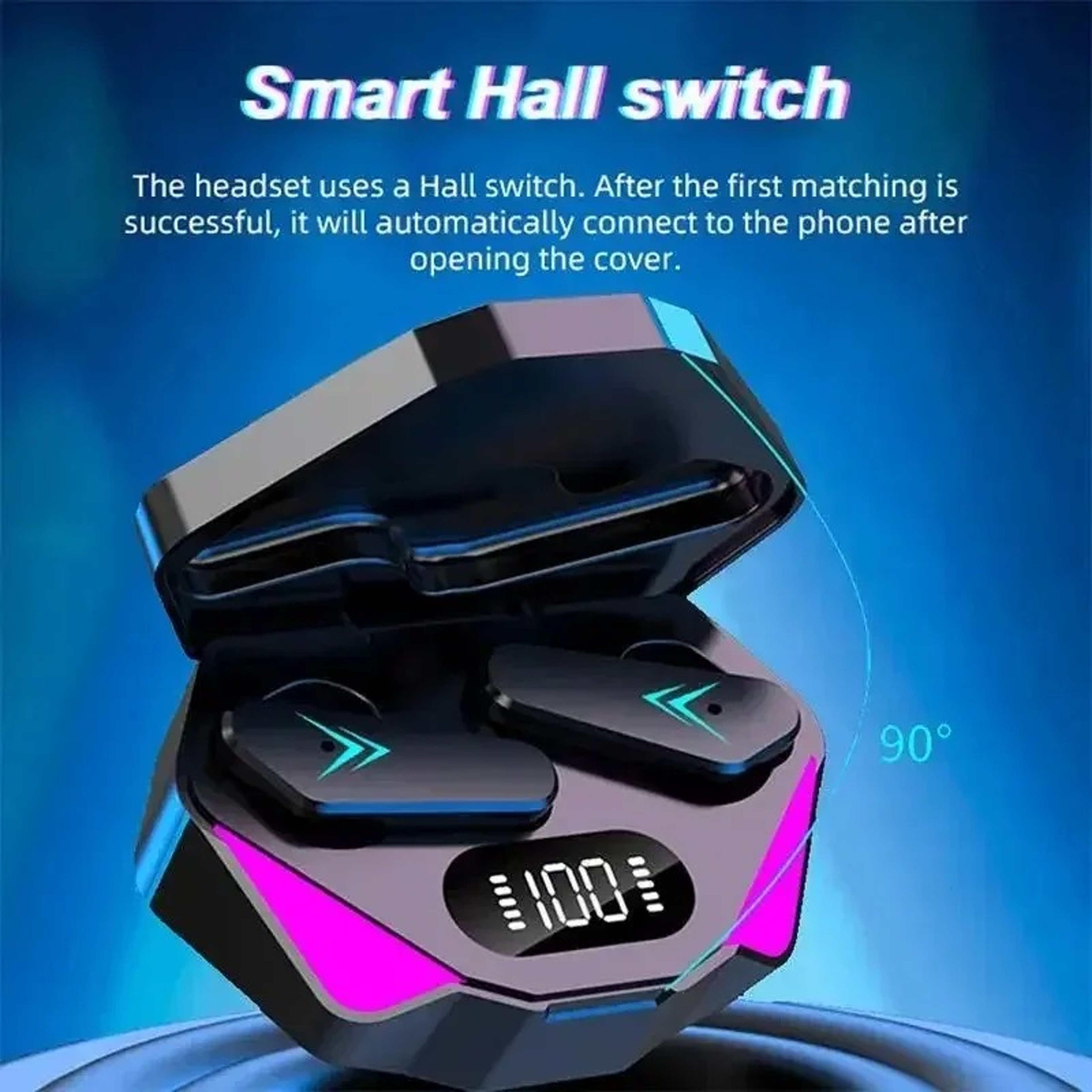 TWS Gaming Earbuds Wireless Bluetooth Earphones With Mic Bass Audio Sound Positioning Stereo Music HiFi Headset – view 2