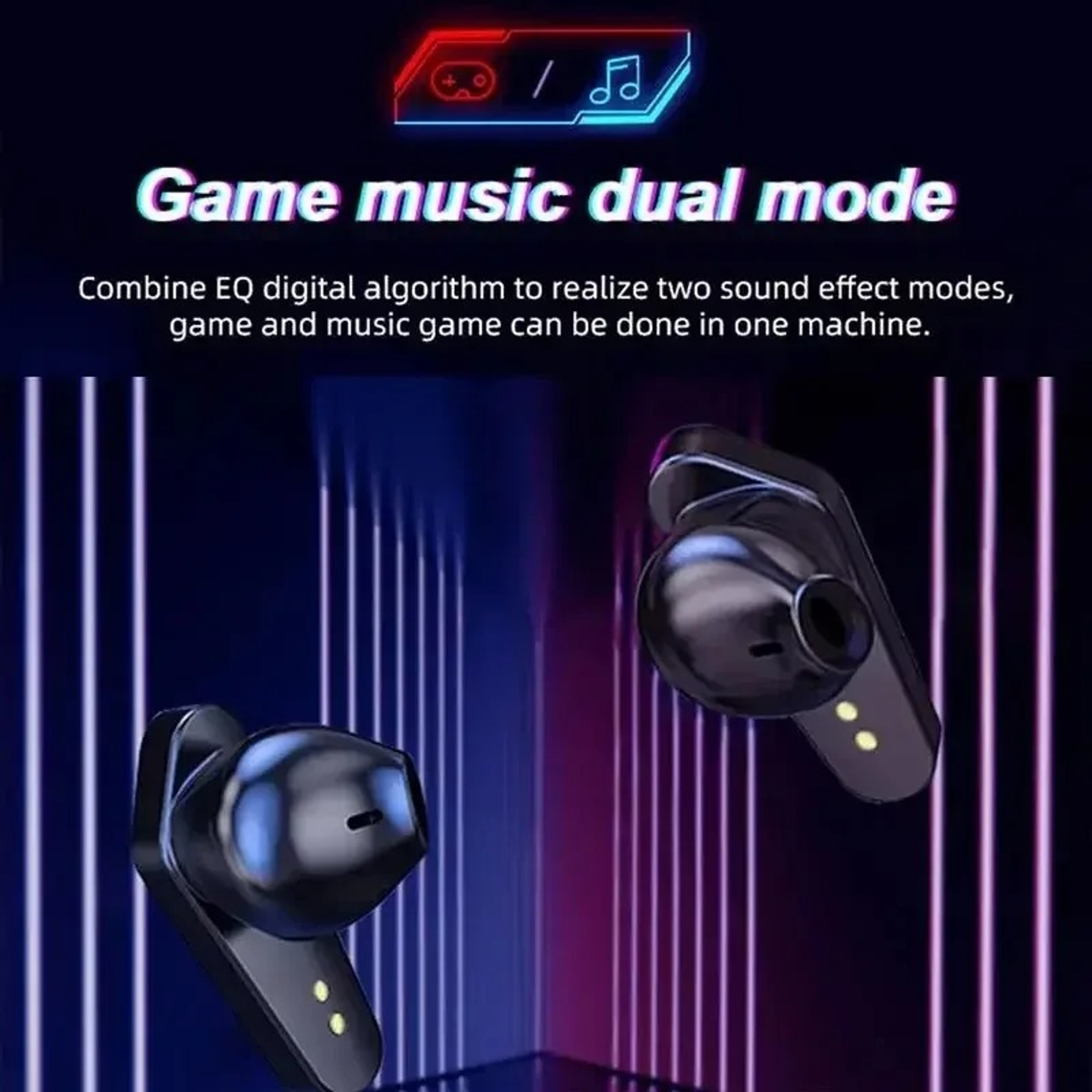 TWS Gaming Earbuds Wireless Bluetooth Earphones With Mic Bass Audio Sound Positioning Stereo Music HiFi Headset – view 6