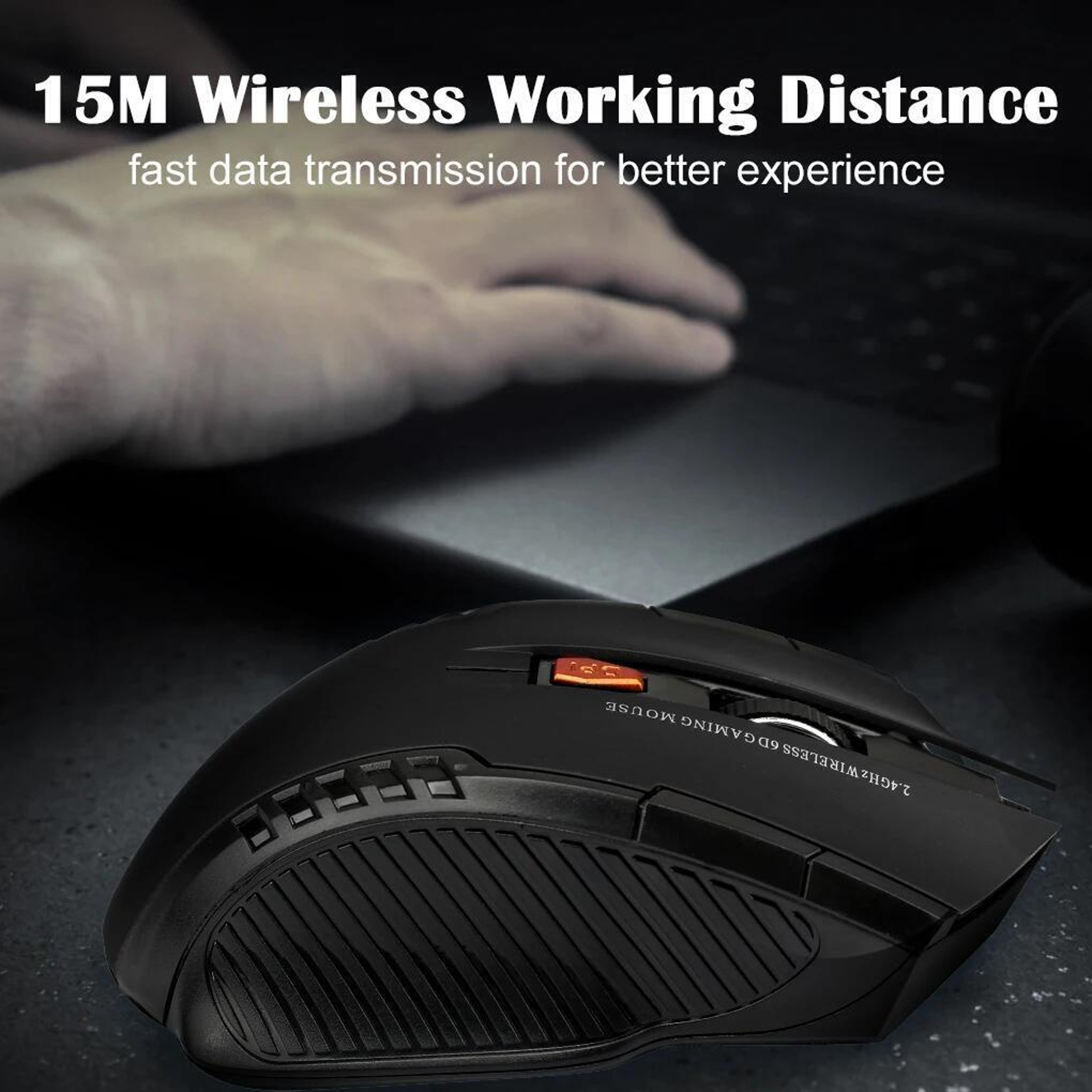 Wireless Mouse Button Gaming Mouse For PC Laptop 3
