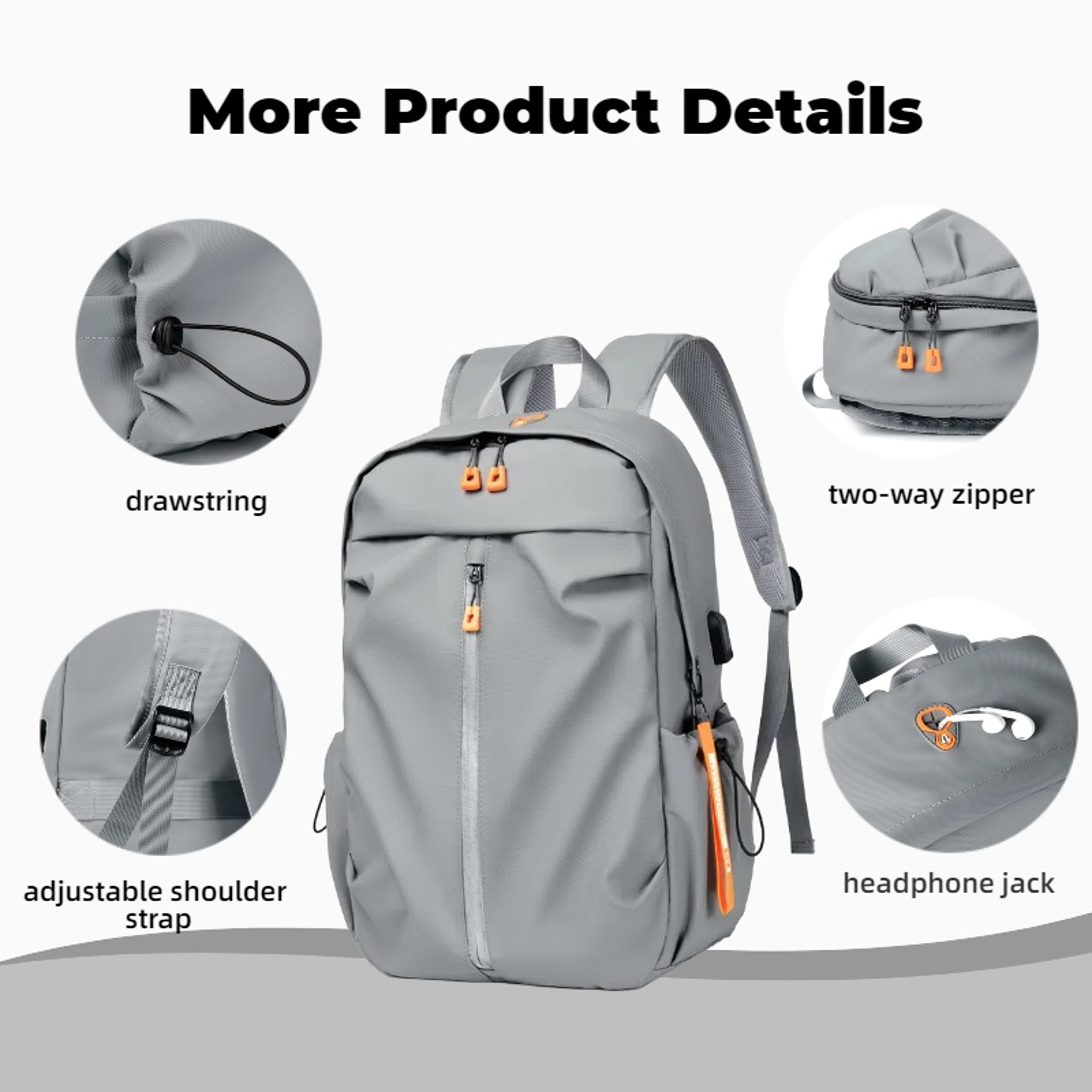Large Capacity Laptop Backpack for Travel Business and University Use – view 5