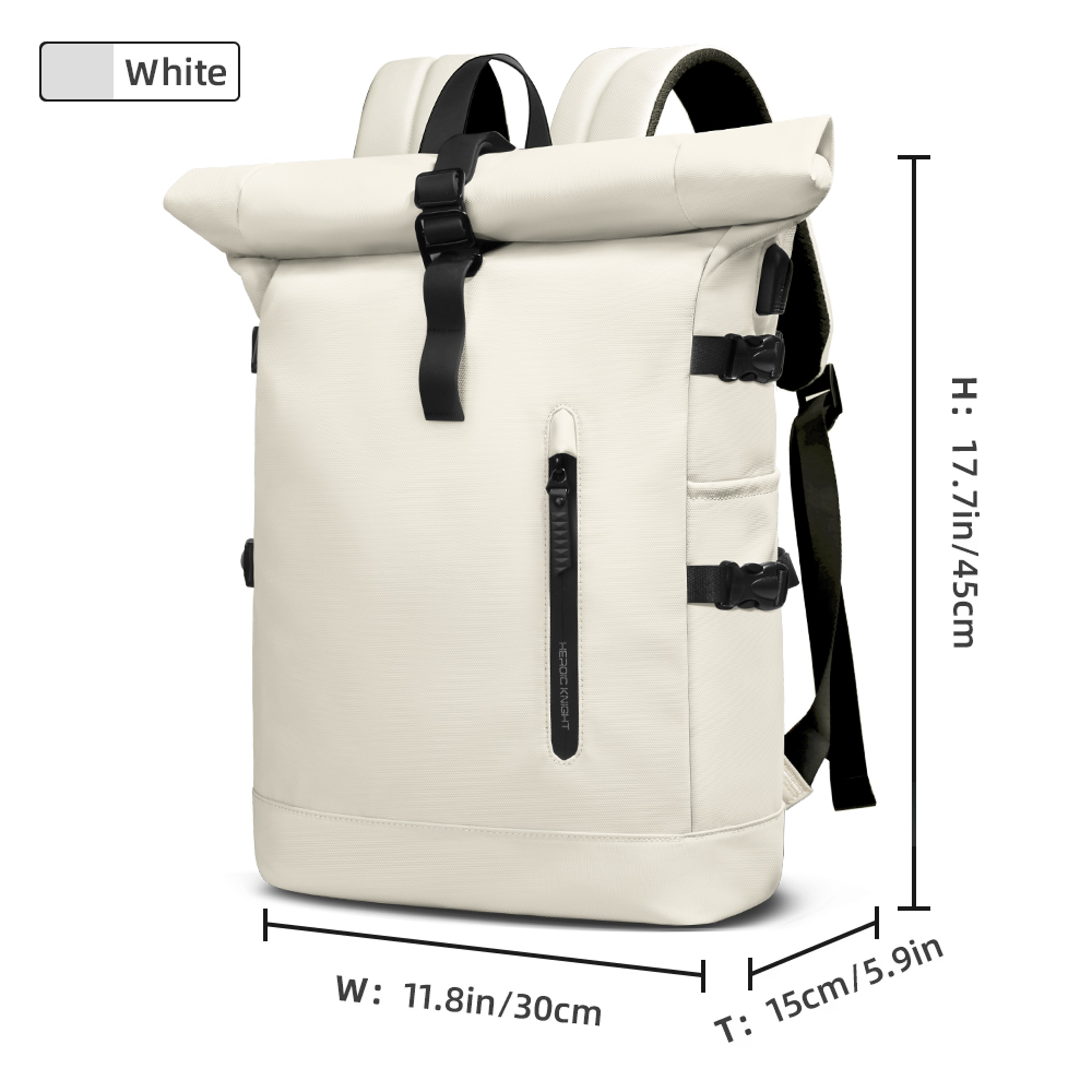 Anti Theft Laptop Backpack With USB Port for Travel Business School – view 9