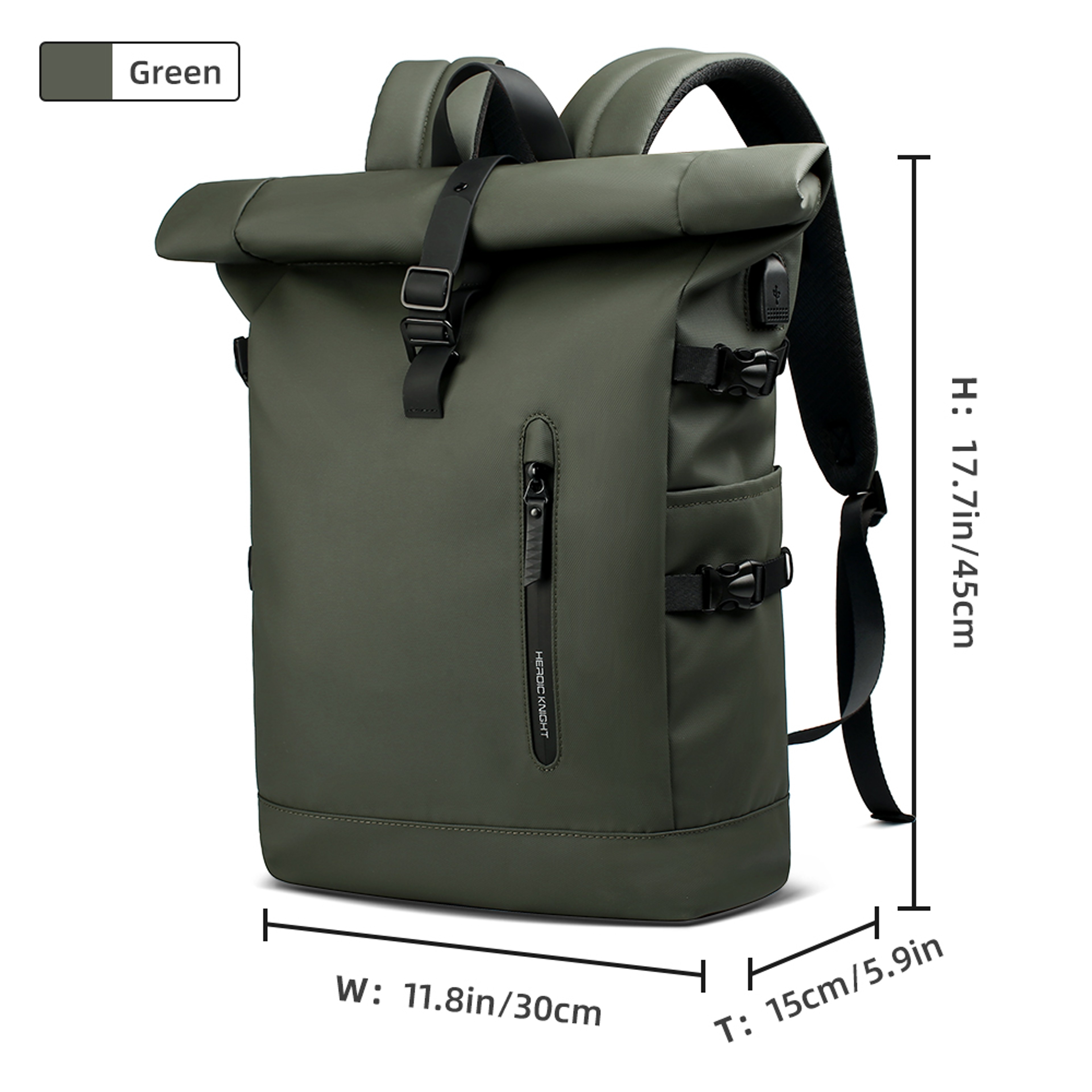 Anti Theft Laptop Backpack With USB Port for Travel Business School – view 12