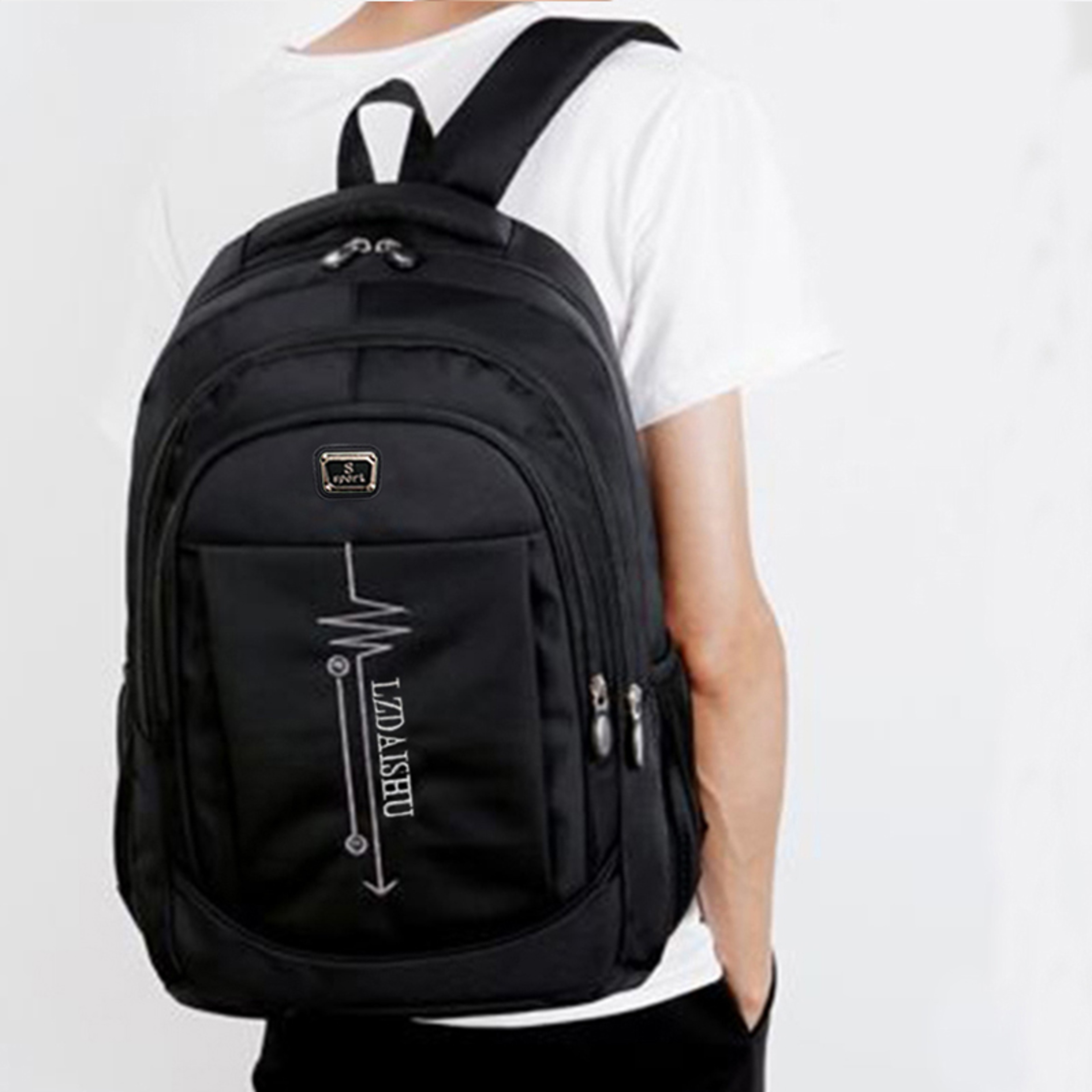 Business Laptop Backpack Large Capacity Travel School Bag For Men 4