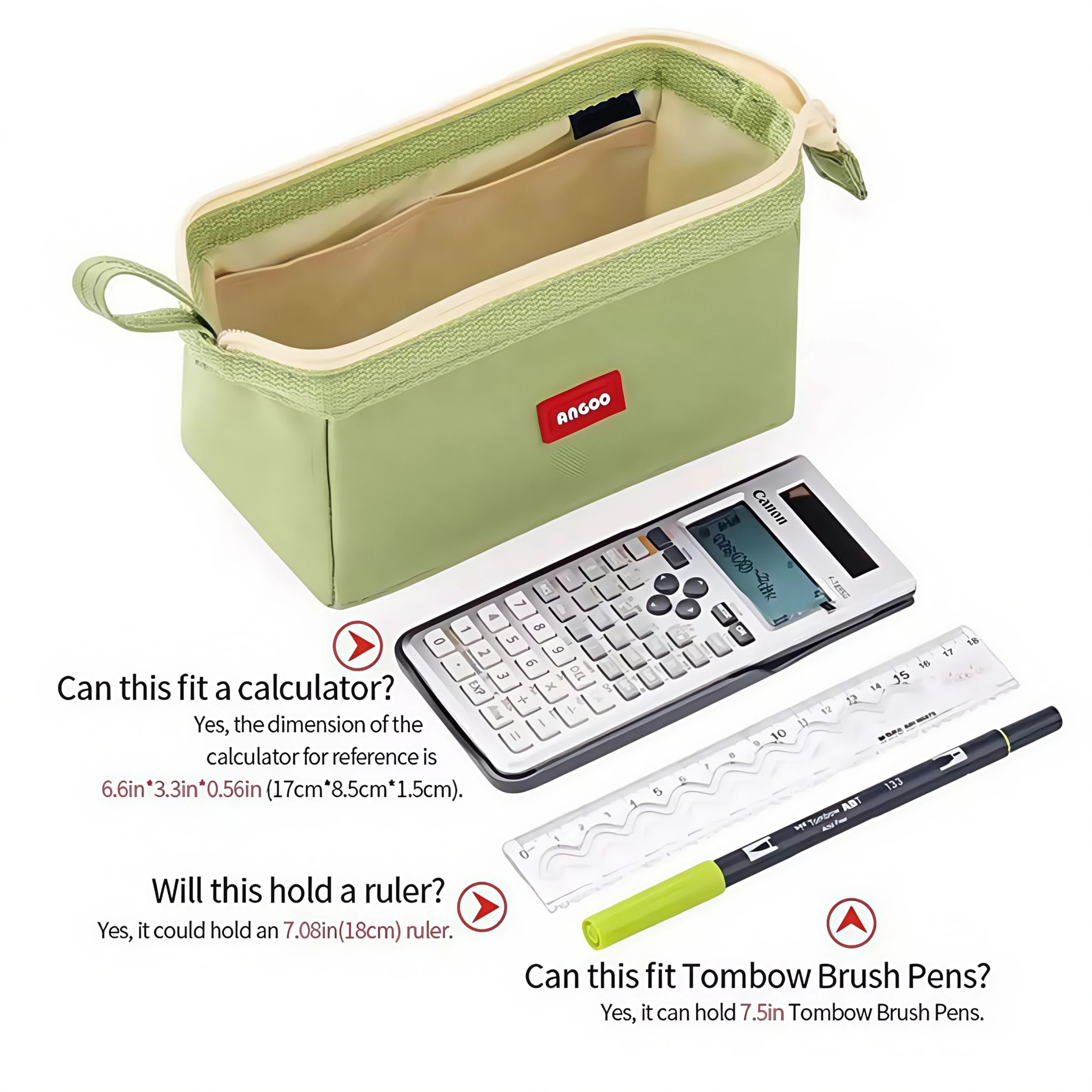 Large Capacity Multilayer Pencil Case Organizer for School Office Travel and Cosmetics – view 3