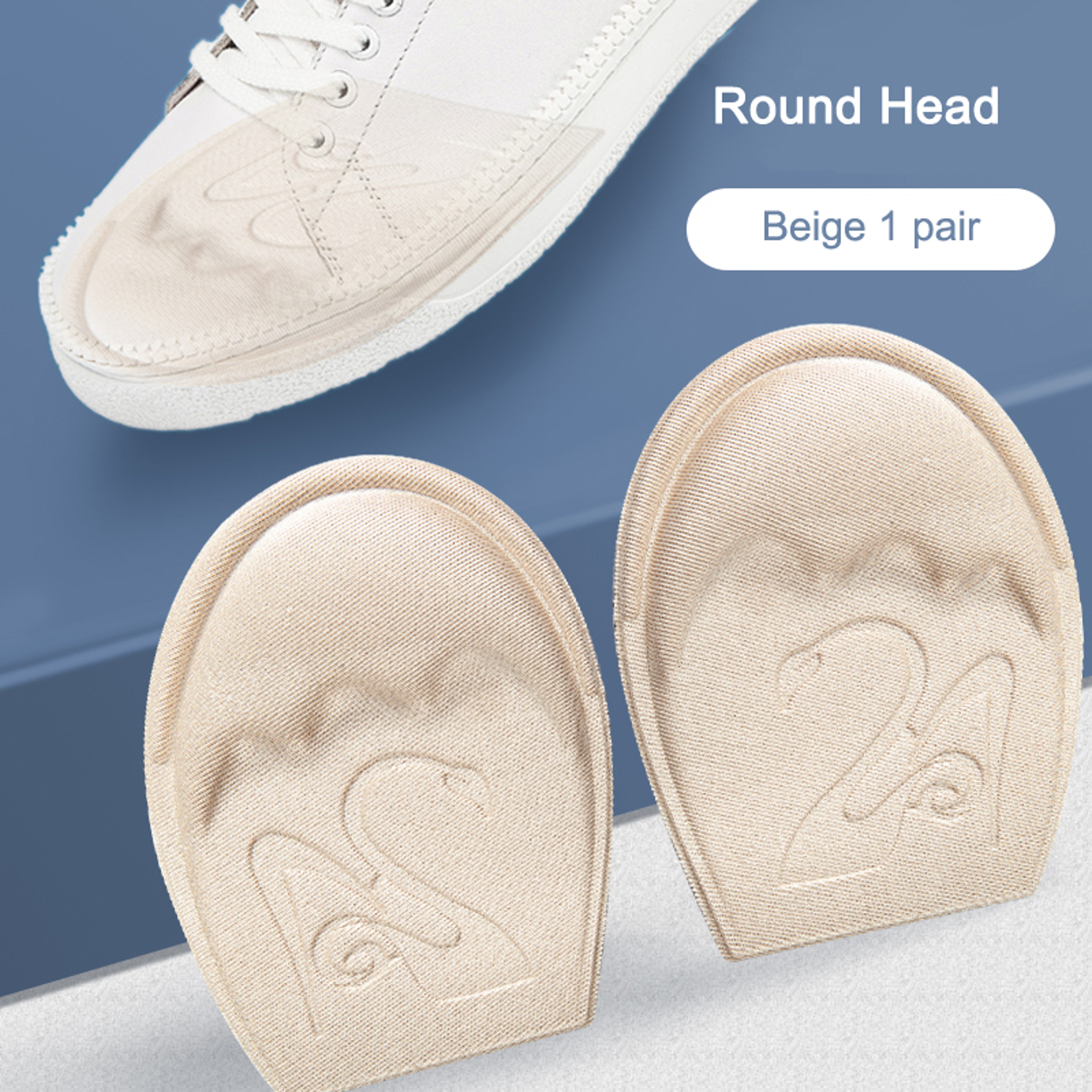 Non Slip Forefoot Cushion Pad, Shoe Inserts Toe Plug, Half Insoles Filler for High Heels, Comfort Pain Relief Support – view 10
