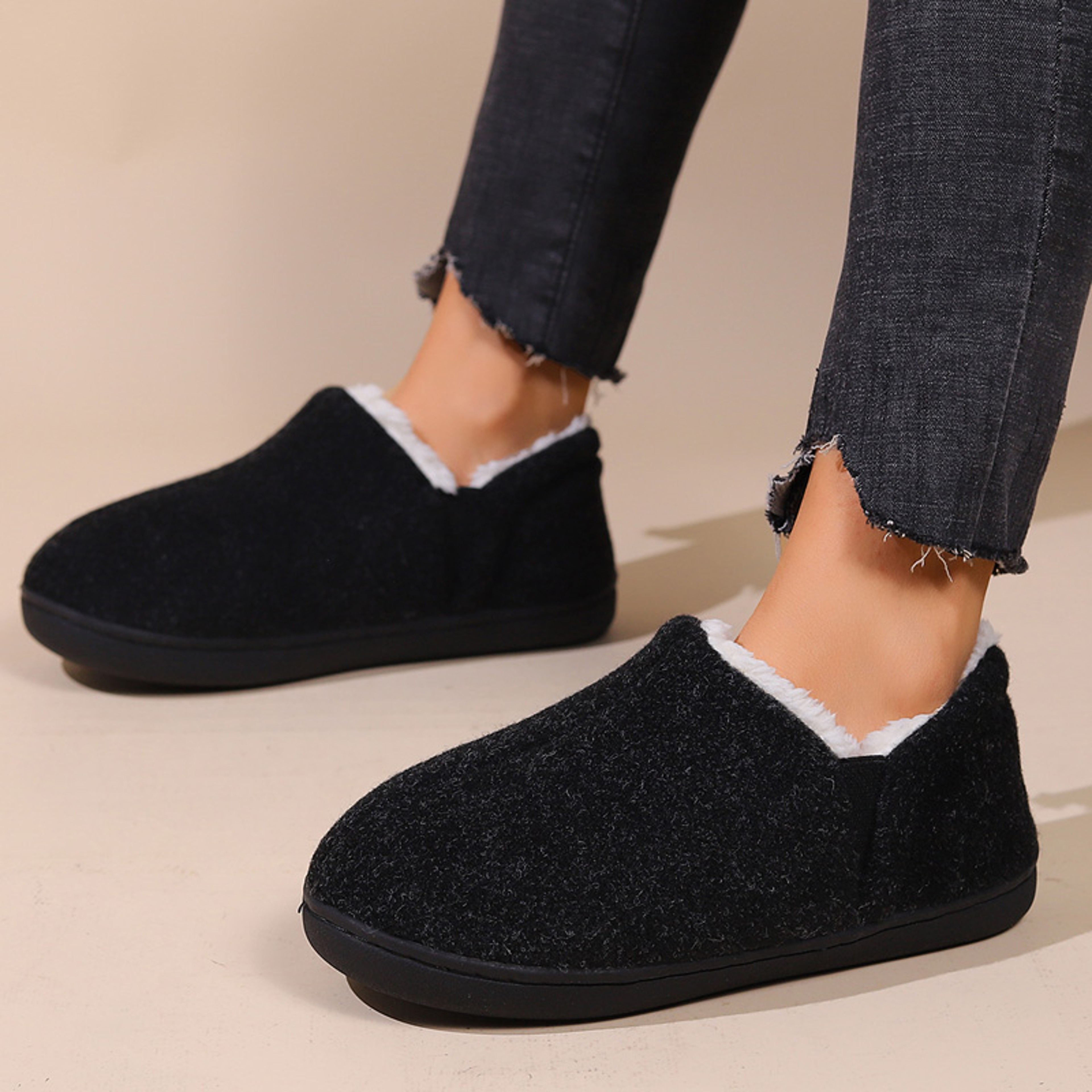 Winter Warm Slippers For Women Fluffy Faux Fur House Shoes Soft Cozy Couple Slippers Indoor Home Co 3