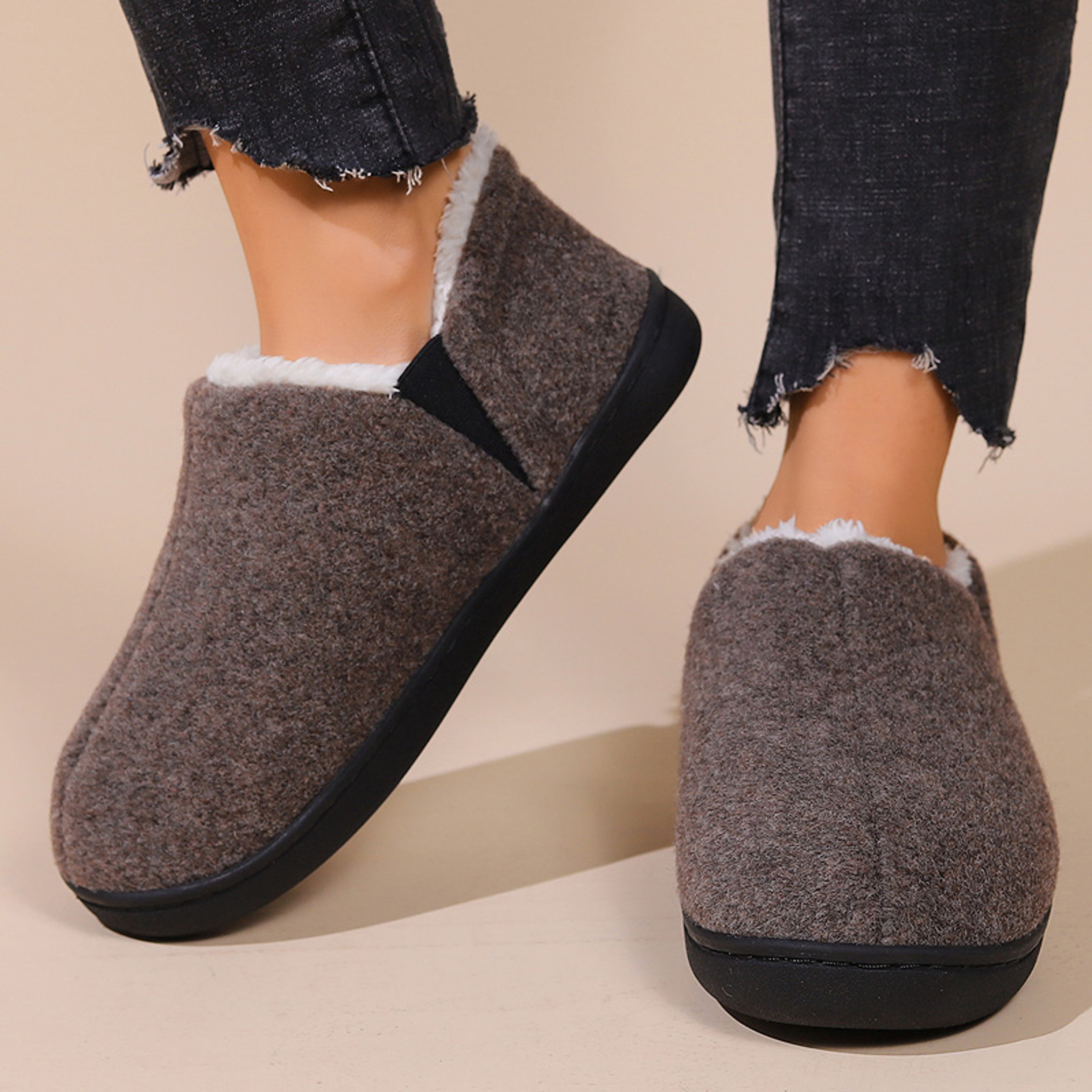 Winter Warm Slippers For Women Fluffy Faux Fur House Shoes Soft Cozy Couple Slippers Indoor Home Co 1