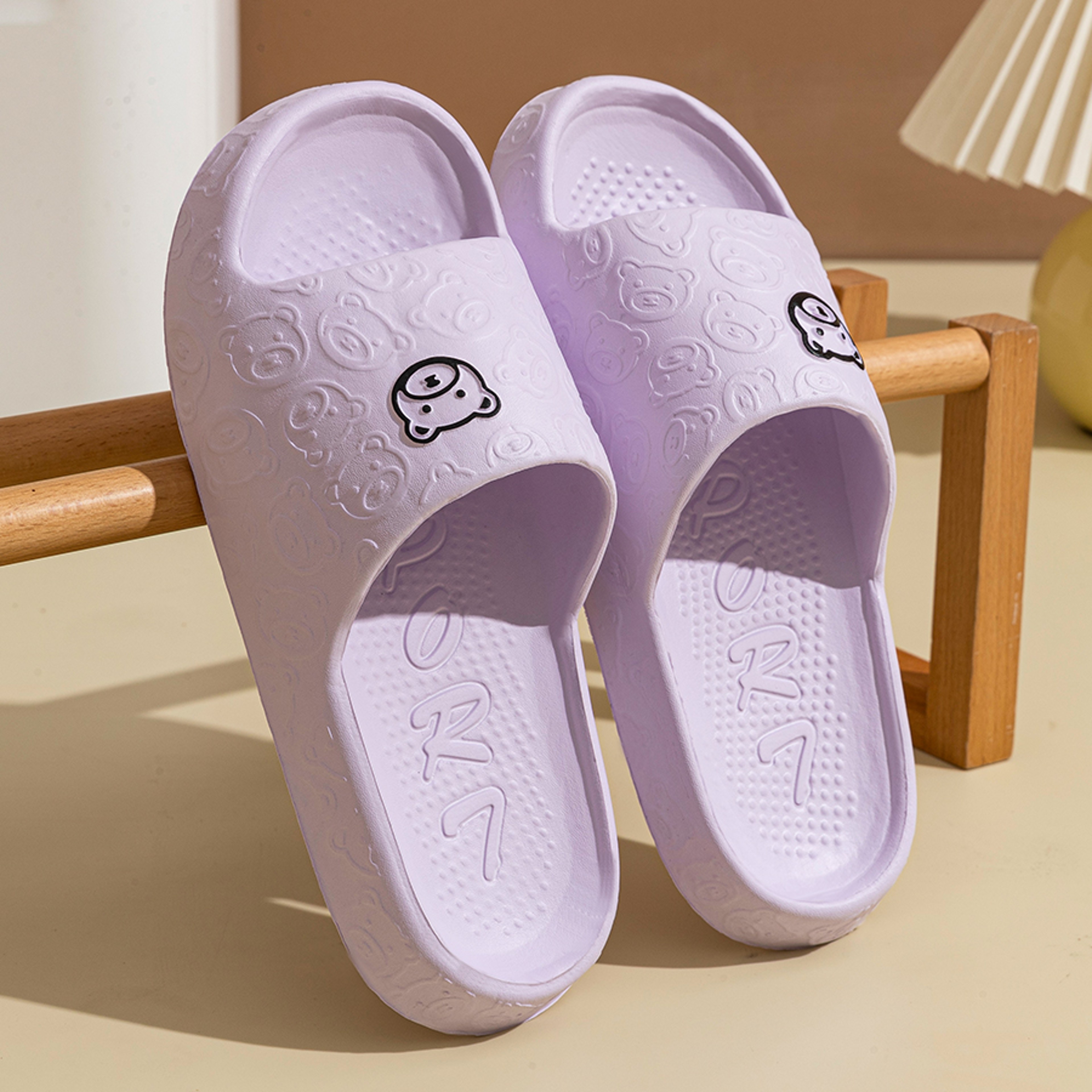 Little Bear Sandals, Summer Fashion Men's Slippers, Non-slip Soft Indoor Bathroom Shoes, Women Dormitory Casual Couple – view 5