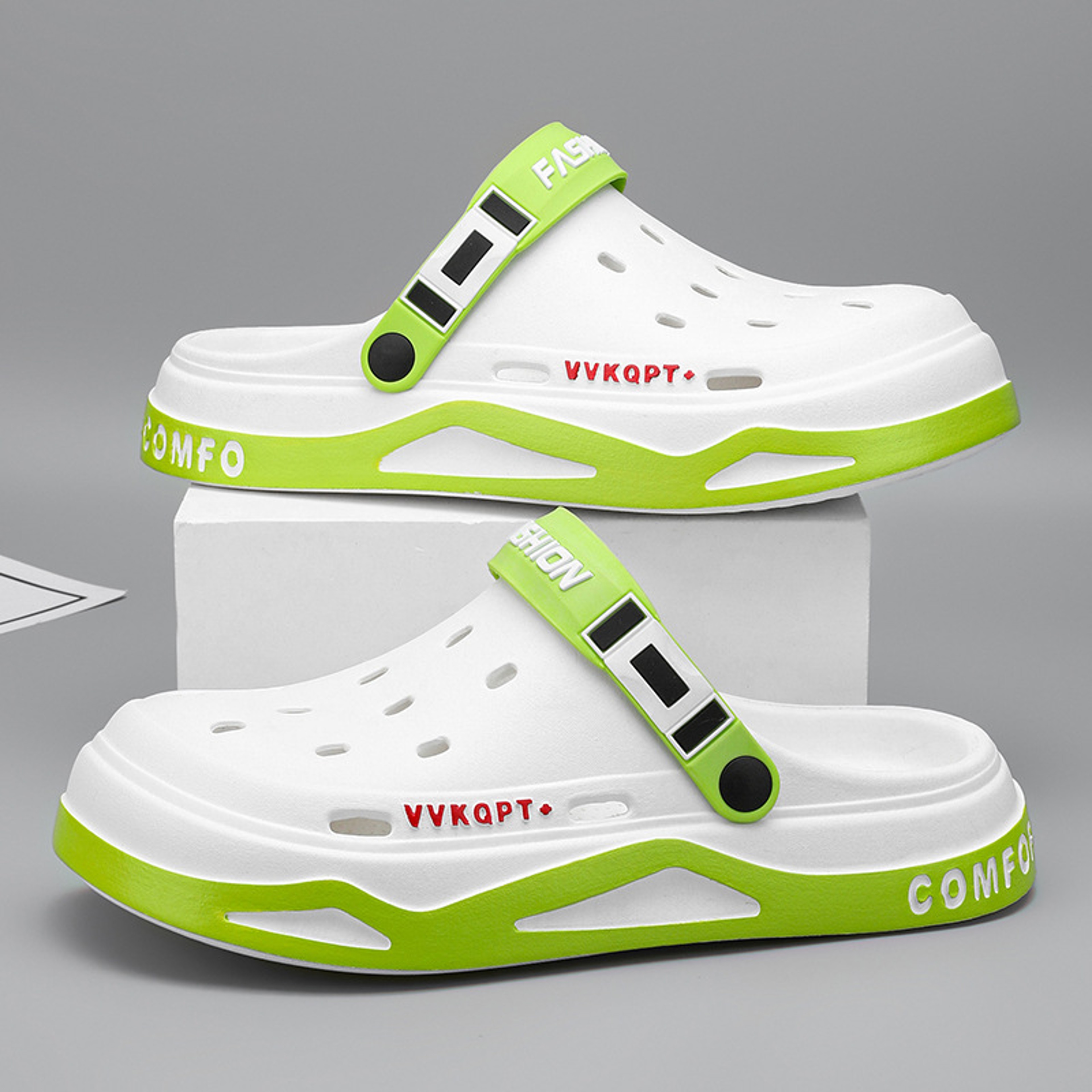 Men Summer Sandals Light EVA Clogs Outdoor Beach Shoes Platform Casual Male Garden Hole Slippers 9