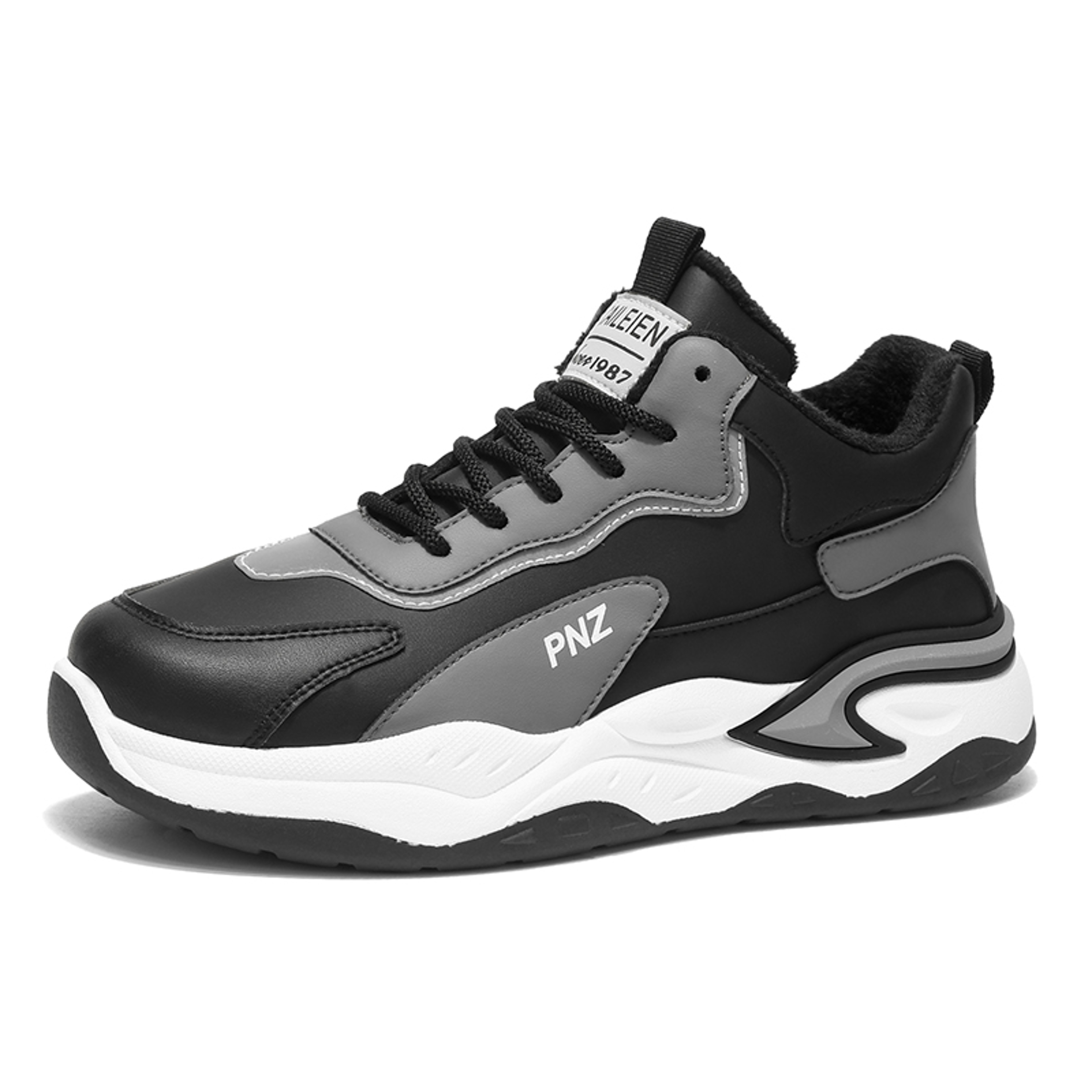 Mens Warm Plush Casual Running Shoes Winter Soft Sole Speed Sneakers NonSlip Sports Sneakers 7