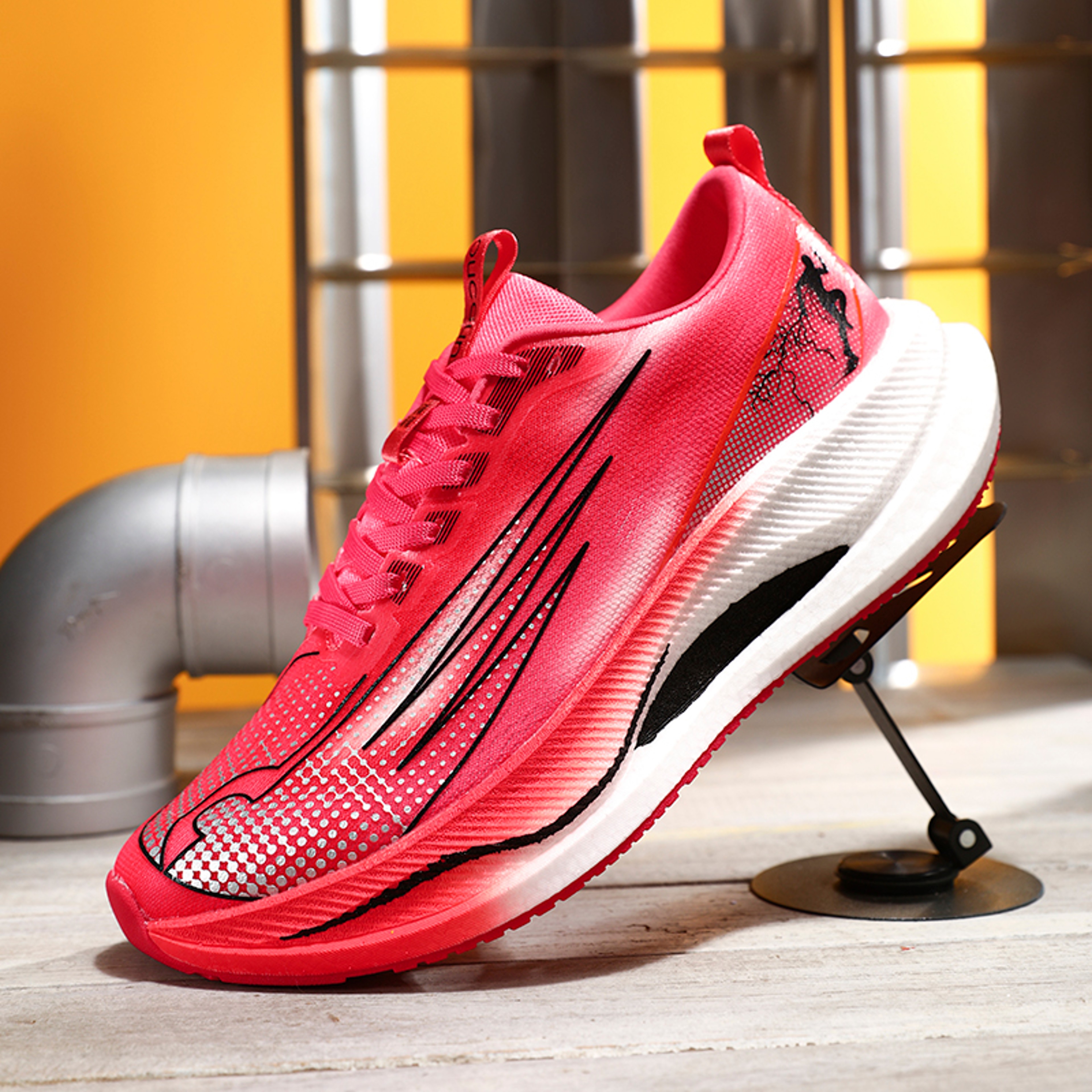 Lightweight Marathon Running Shoes With Carbon Plate And Air Cushion Comfortable Breathable Nonskid 3