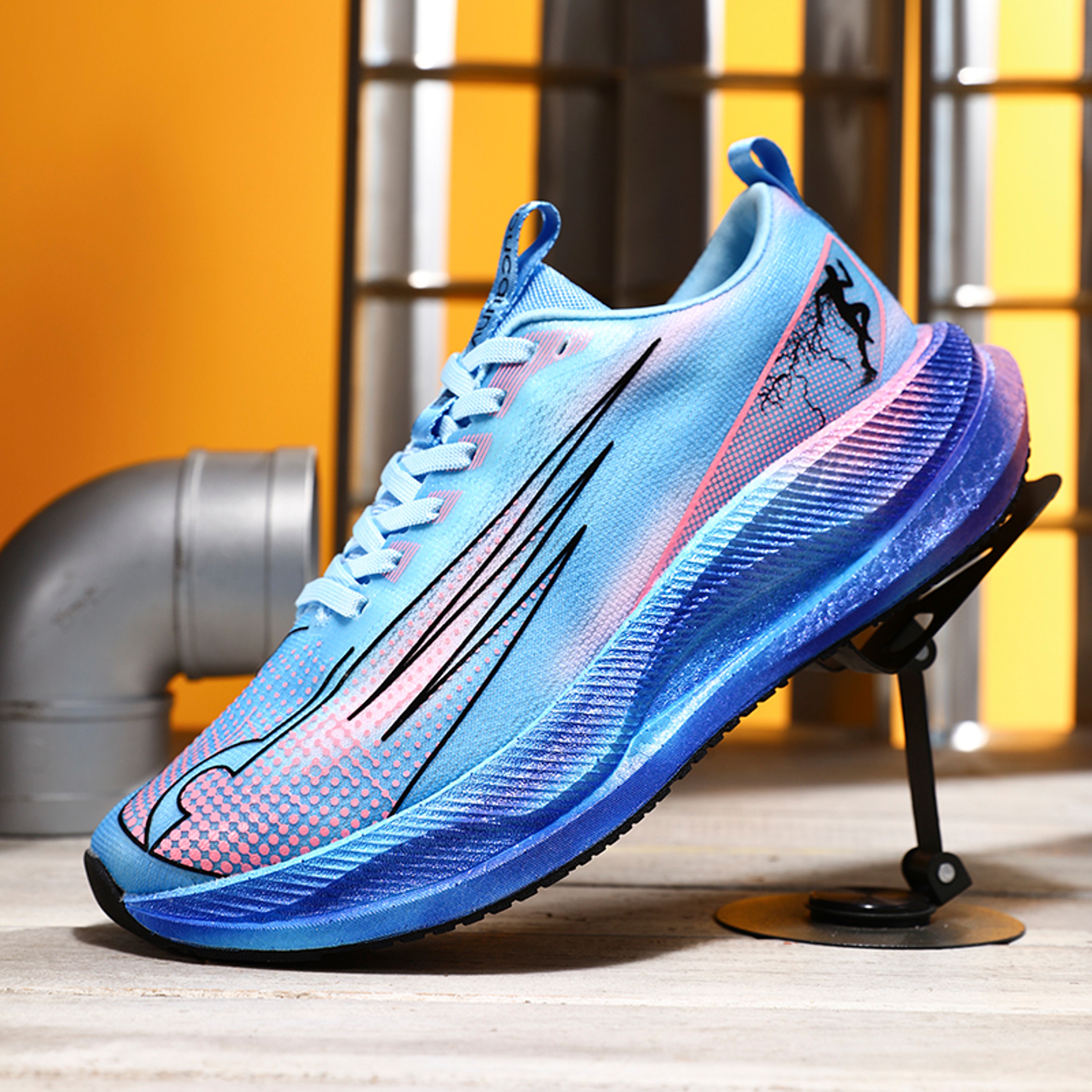 Lightweight Marathon Running Shoes With Carbon Plate And Air Cushion Comfortable Breathable Nonskid 4