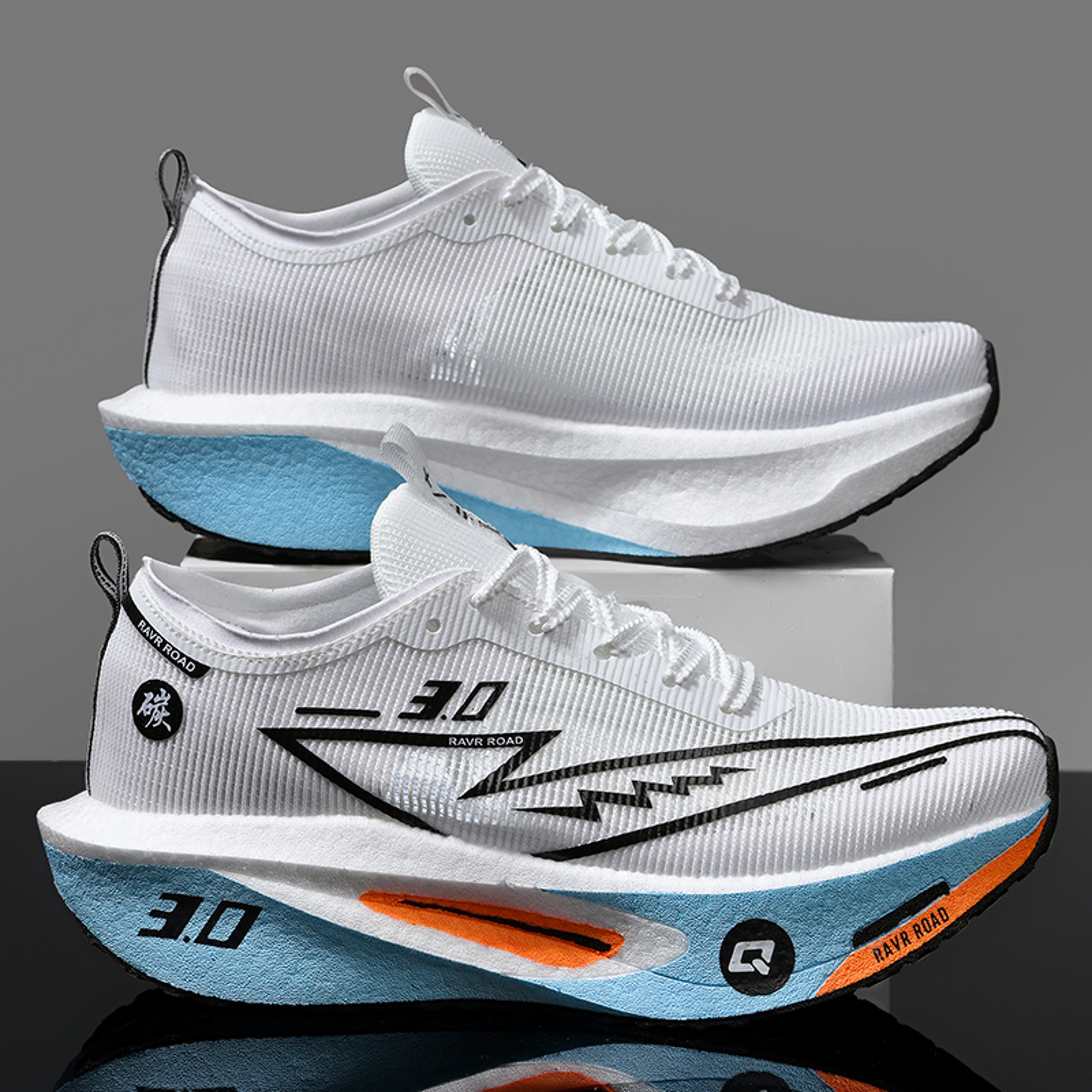 Men Running Shoes Mesh Comfort Sneakers With Carbon Board Cushion For Training Jogging 0