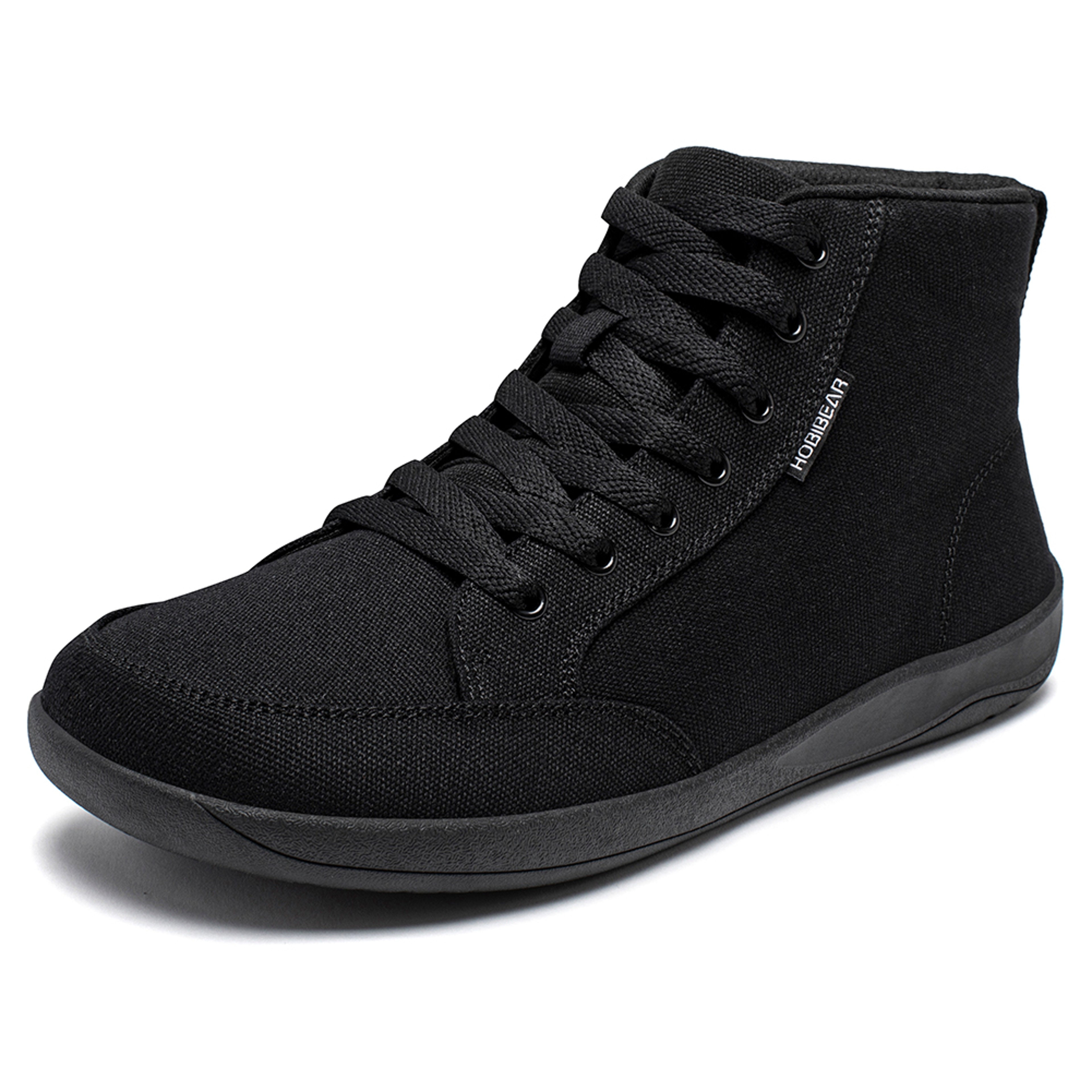 Unisex MidTop Canvas Sneakers Zero Drop Lace Up Outdoor Walking Shoes Wide Toe Box Barefoot Shoes 7