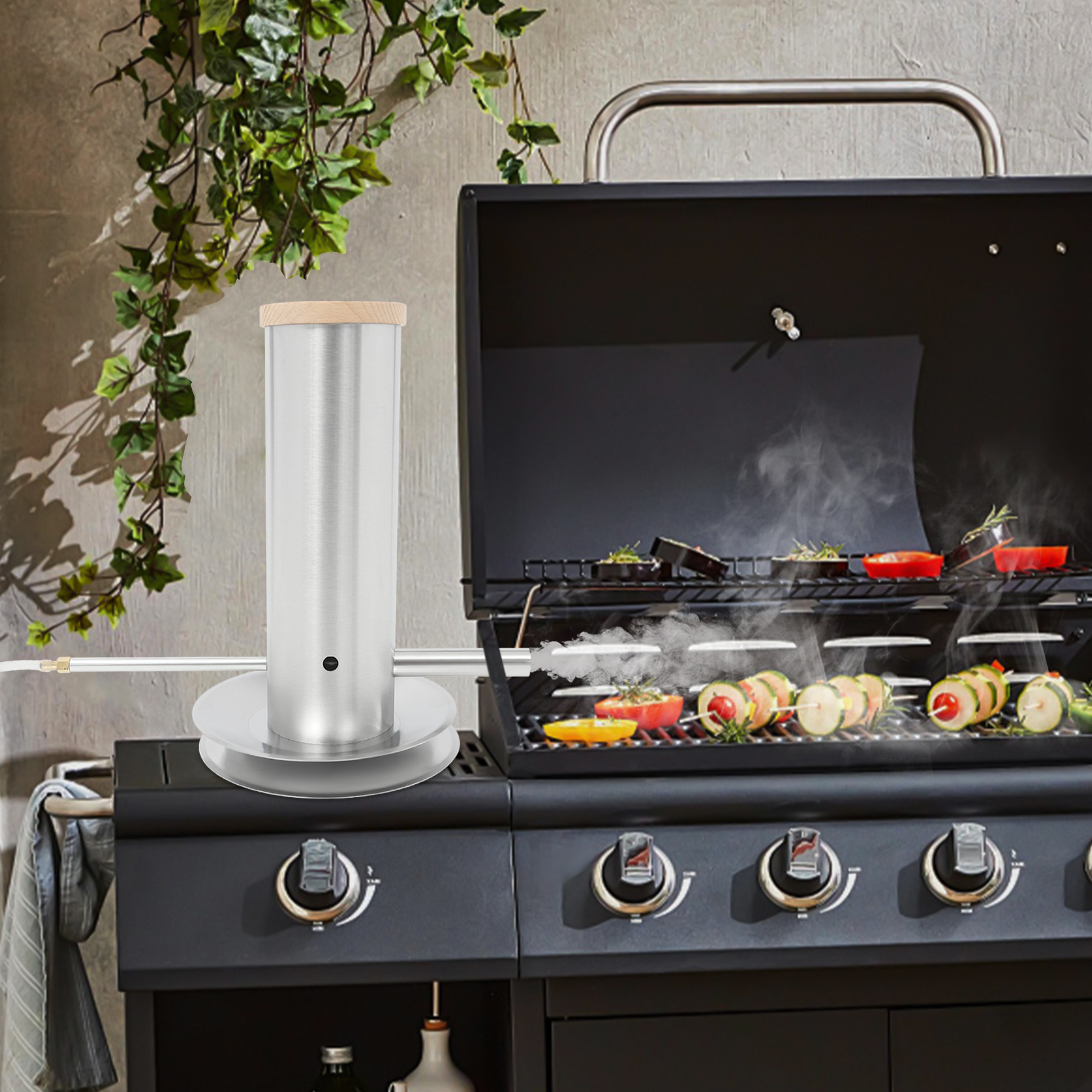 Electric Cold Smoke Generator Portable Stainless Steel Barbecue Smoker Durable Outdoor Home Restaur 1