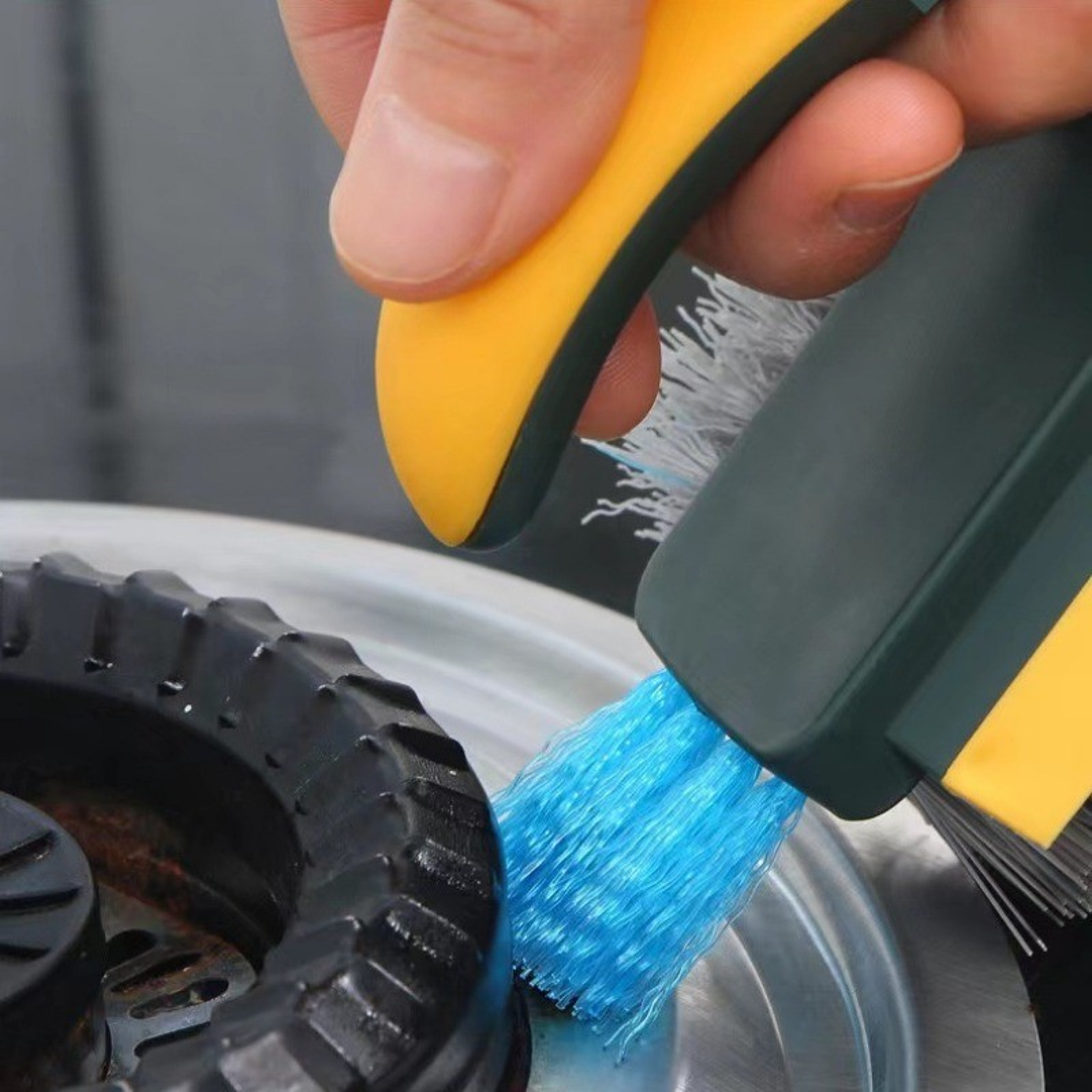 MultiSurface Deep Gap Cleaning Brush Flexible Scrubber For Bathroom Tiles Grout Corners Toilets Erg 1