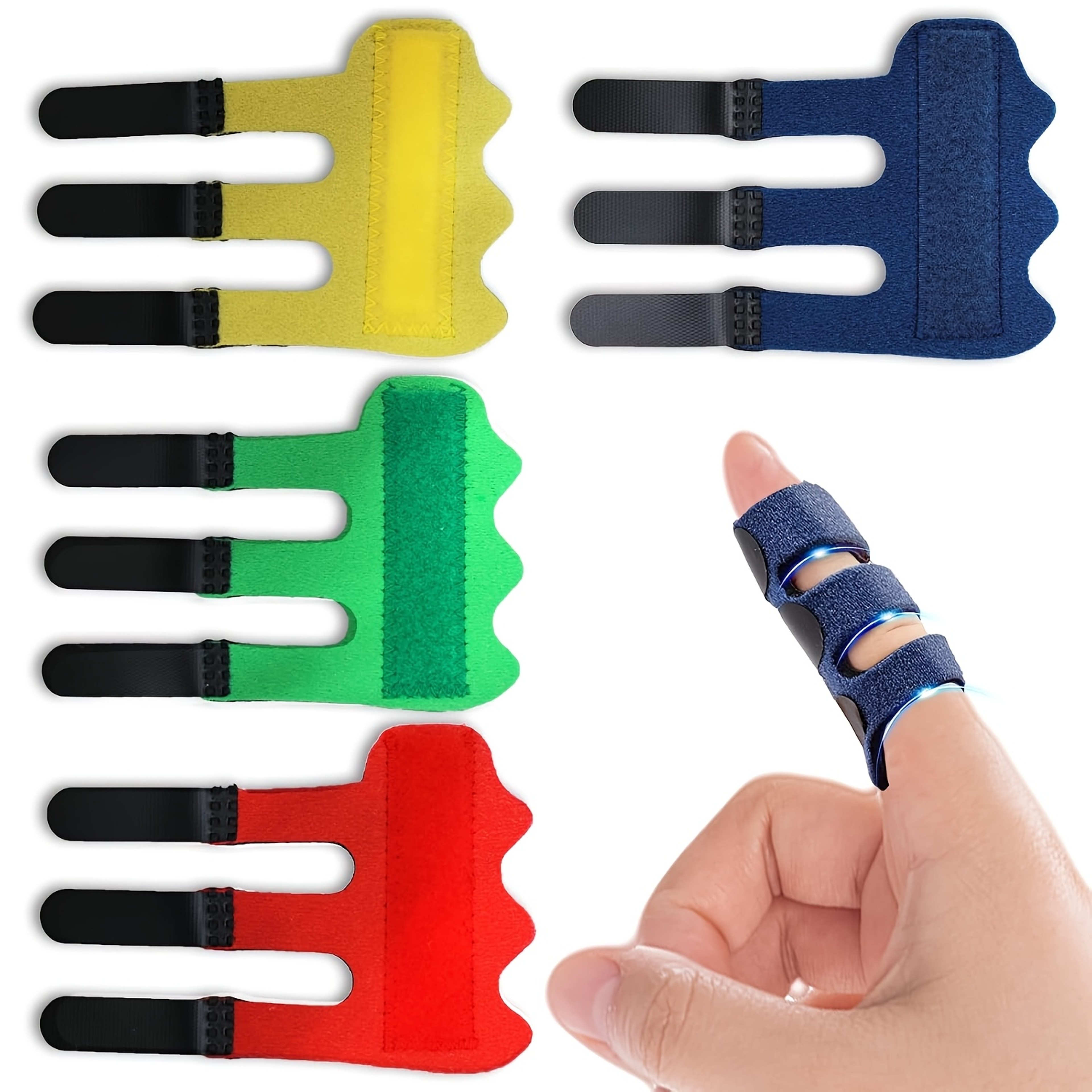 Trigger Finger Splint With Adjustable Fixing Belt Finger Straightener For Thumb Index Ring Pinky Mi 0