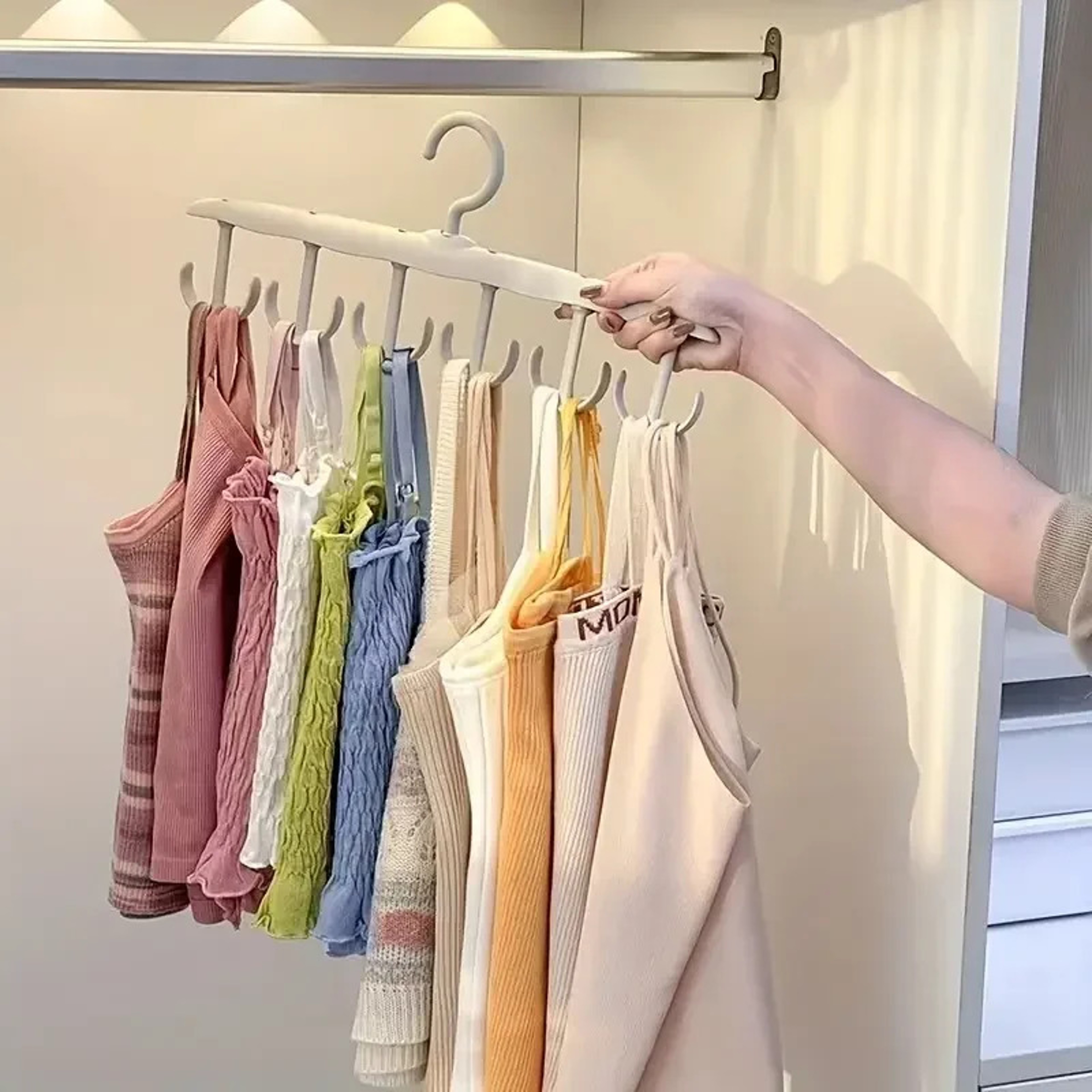 Multi-Functional Storage Organizer Hanger for Underwear, Clothes, and Hats, Home Wardrobe Wave Hook – view 4