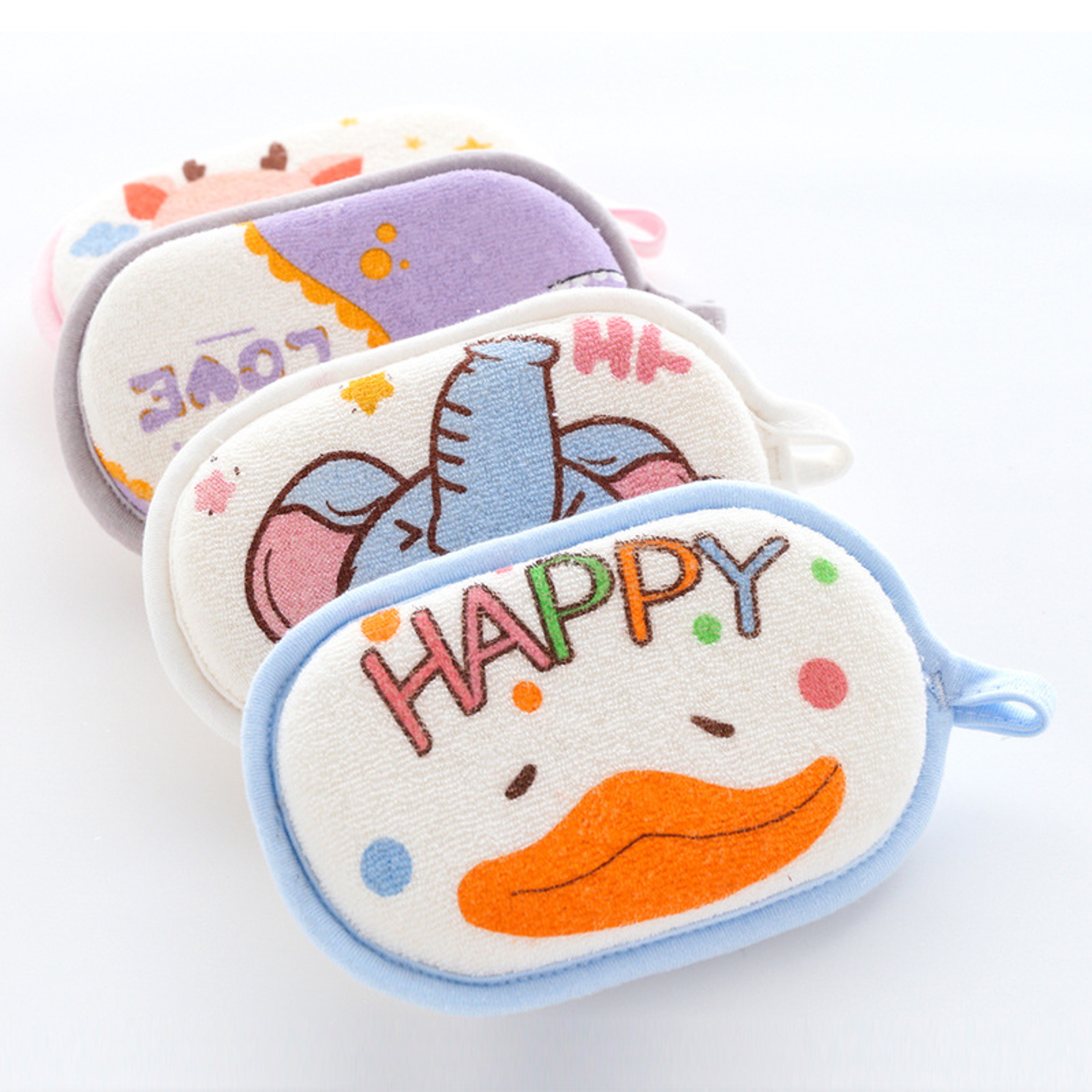 Baby Bath Brushes Sponge for Newborns, Children's Scrubbing Towel, Cartoon Bath Ball, Baby Care Items – view 4