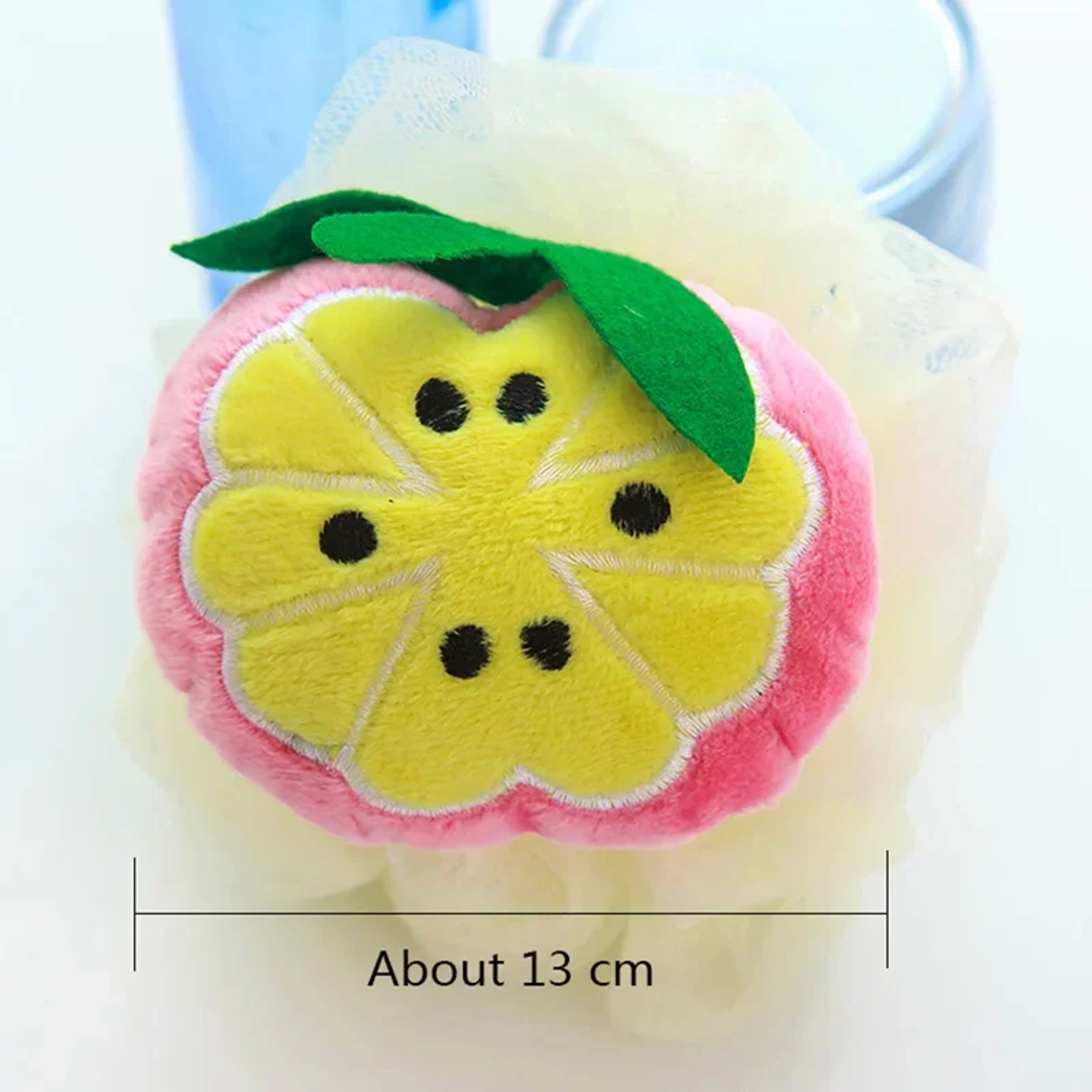 Baby Bath Sponge Cartoon Fruit Shape, Soft Baby Bath Brush for Newborn Infant Bathing, Gentle Children Shower Cleaning – view 5